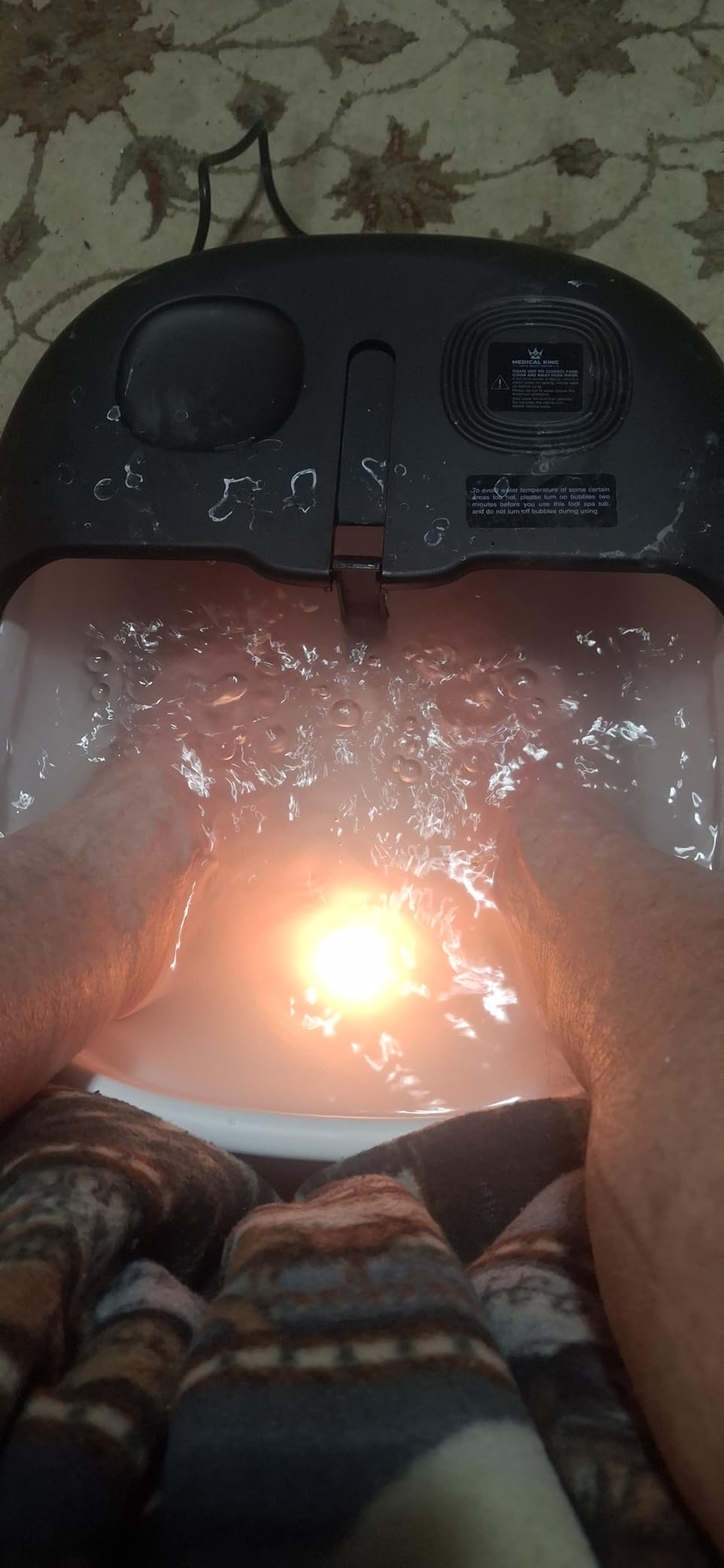 Medical king Foot Spa with Heat and Massage and Jets Includes A Remote Control A Pumice Stone Collapsible Massager with Bubbles and Vibration customer photo 2