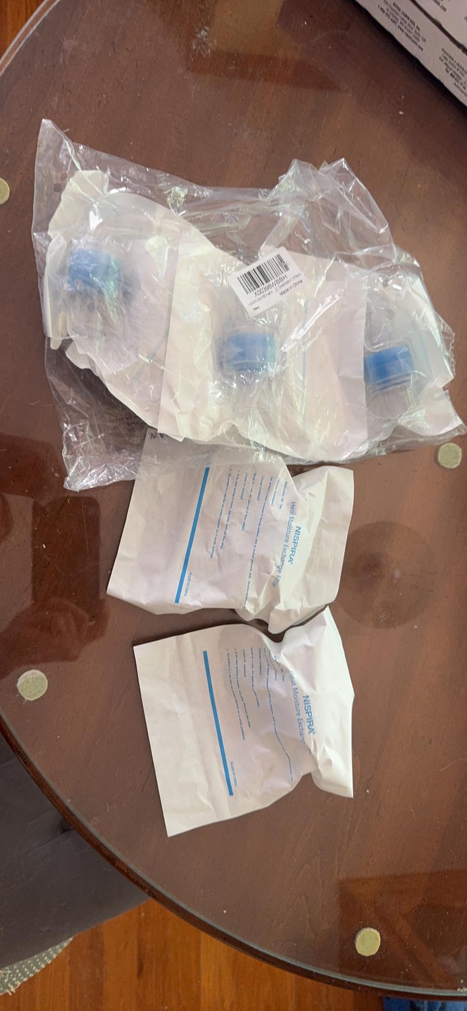 6 Nispira HME Heat Moisture Exchanger Filter in-Line Humidification Solution Unit for CPAP biPAP Machine & Mask, Z1, Z2, Dreamstation, Individually Sealed Packaging customer photo 1