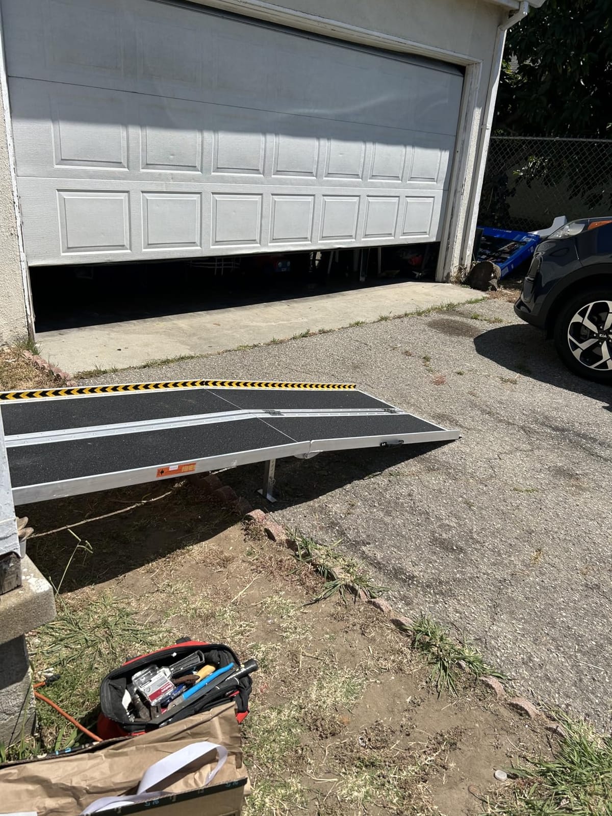 8FT Wheelchair Ramp with Support Legs, Portable Ramps for Home Steps customer photo 1