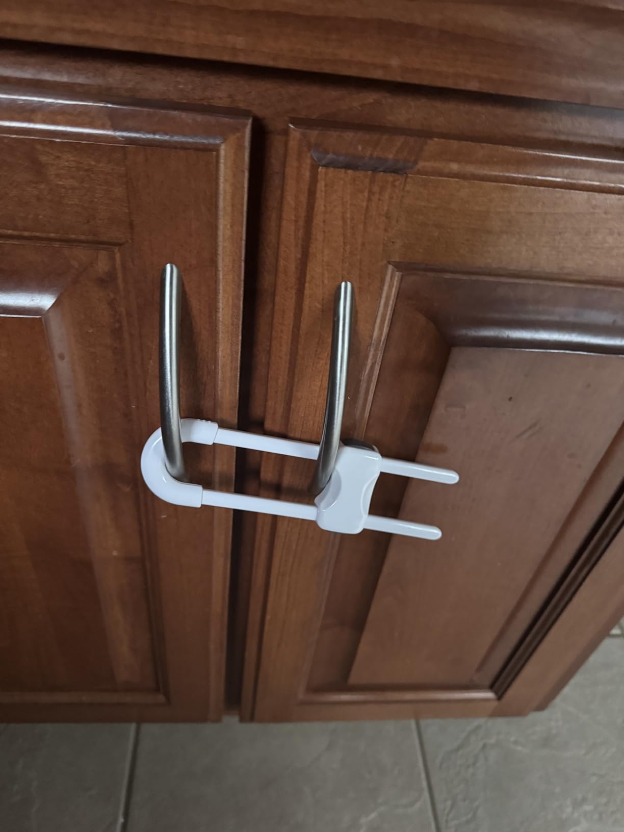 6 Packs Sliding Cabinet Locks, Baby Proofing U-Shaped Child Safety Latches customer photo 1