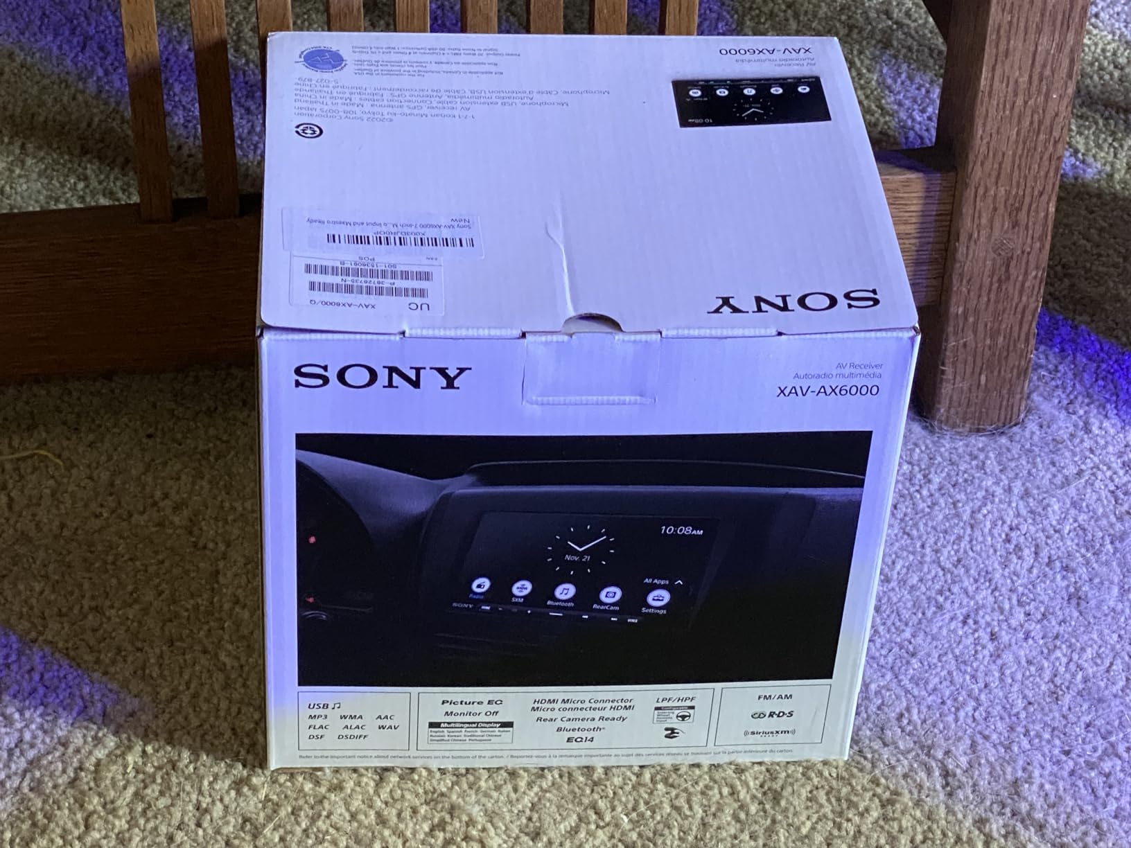Sony XAV-AX6000 7-Inch Multimedia Receiver with Wireless Apple CarPlay/Android Auto, HDMI Video Input and Maestro Ready customer photo 2