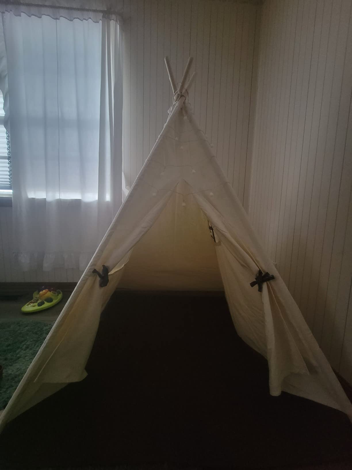 besrey Teepee Tent for Kids, Cotton Play Tent with LED Lights customer photo 2