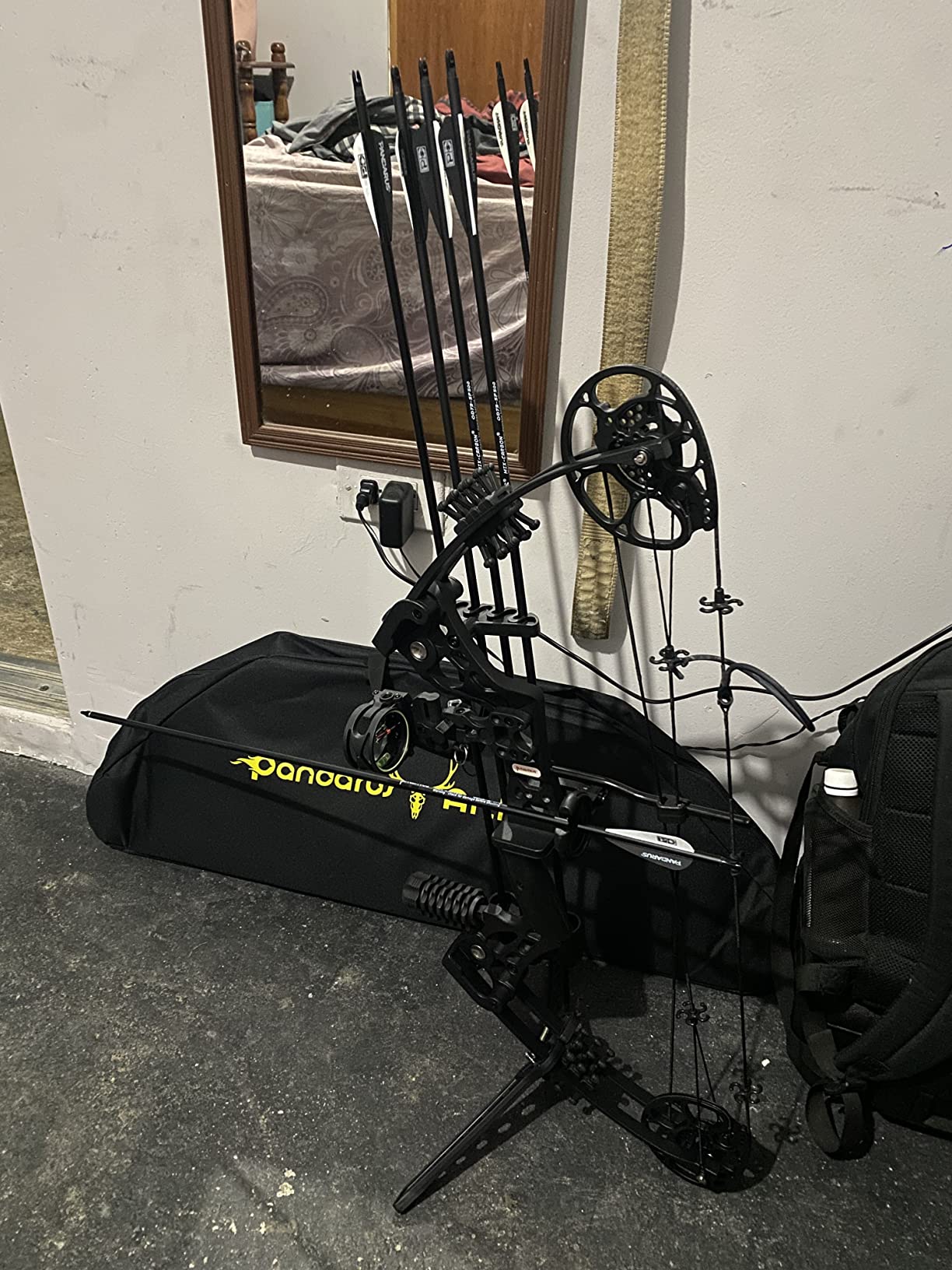 Compound Bow Set 15-45lbs for Pull Beginner and Teens Right Handed Adjustable 18