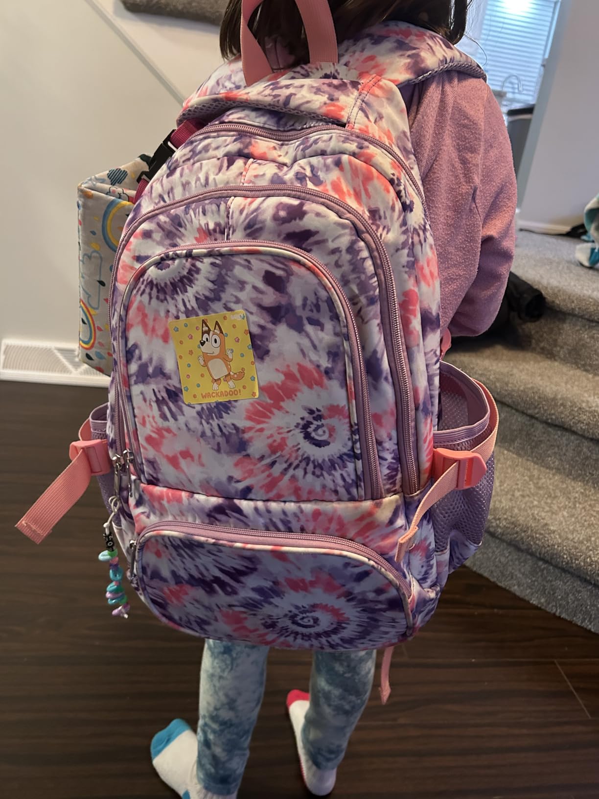 BLUEFAIRY Kids Backpack for Girls Elementary Primary Middle School Bags for Aged 8-10 for Teens Childs Bookbags Back to School Book Bags Mochilas para Niñas de 6 7 8 9 10 Años Tie-dye Blue customer photo 1