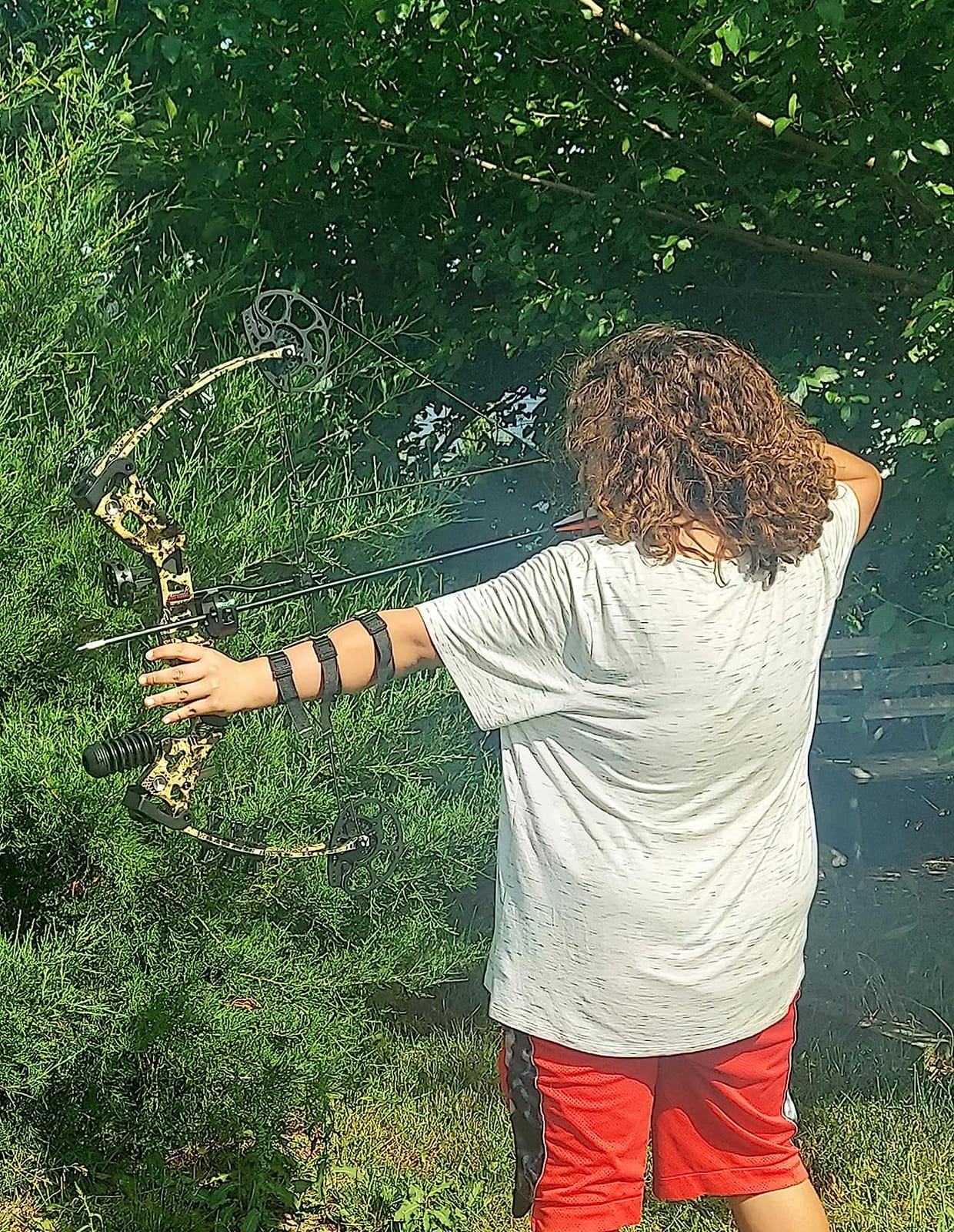 Youth Compound Bow Set 15-45 Lbs for Teens and Beginner, Package with Archery Hunting Equipment, Max Speed 260fps, Adjustable, Right Hand customer photo 2