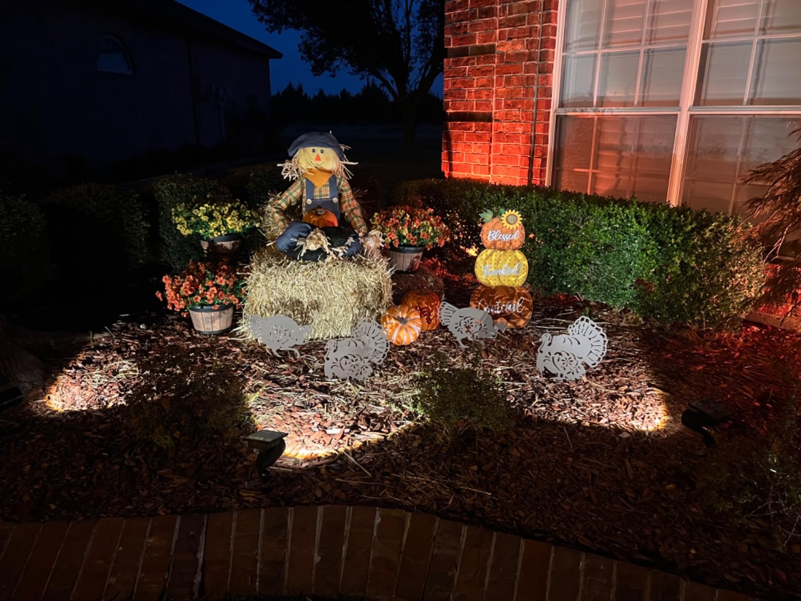 Nativity Scene Outdoor,Black Silhouette Metal Nativity Set for Yard Stakes customer photo 2