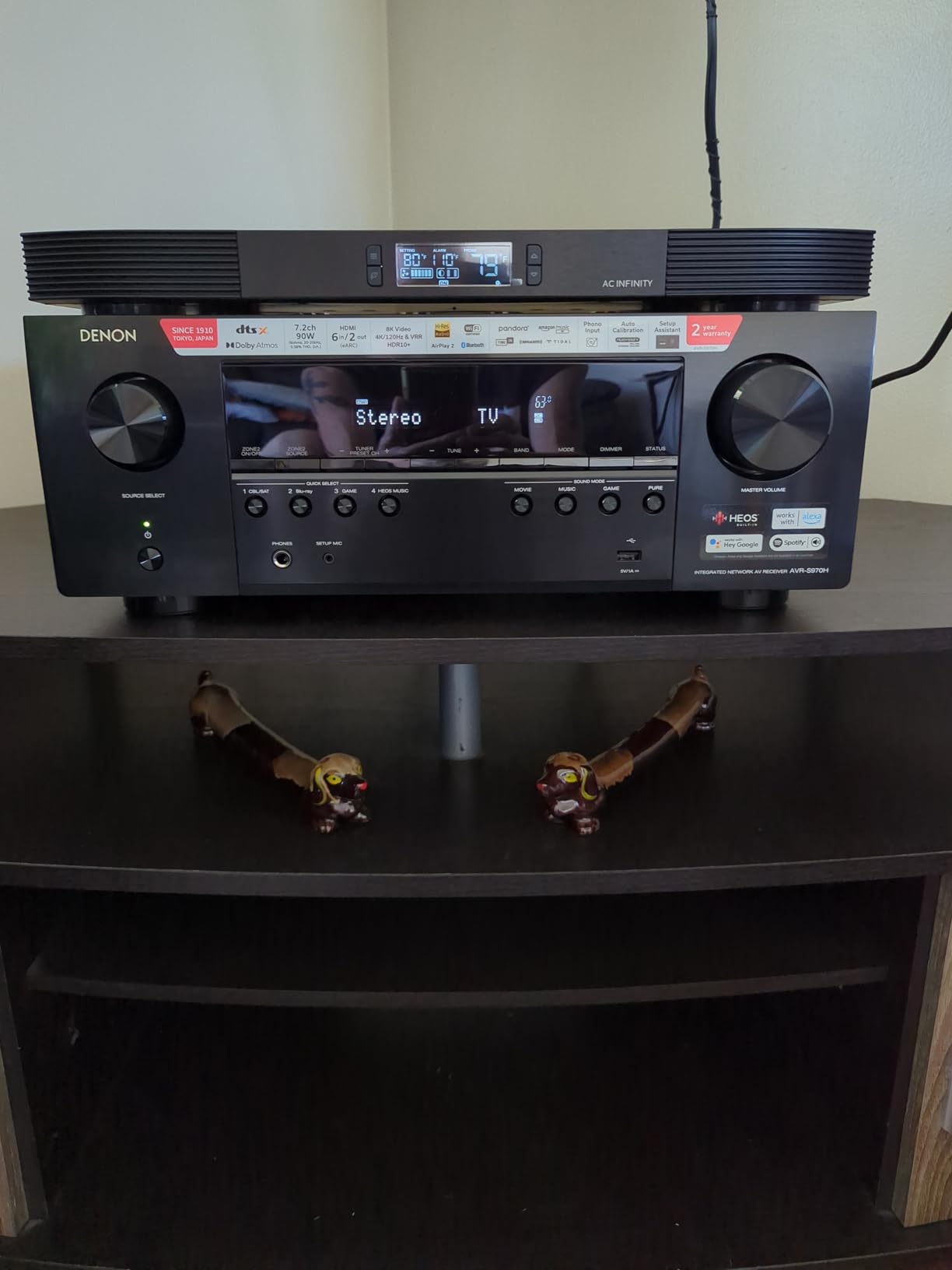 Denon AVR-S970H 7.2 Channel 8K UHD AV Receiver (90W x 7), Wi-Fi, Bluetooth customer photo 2