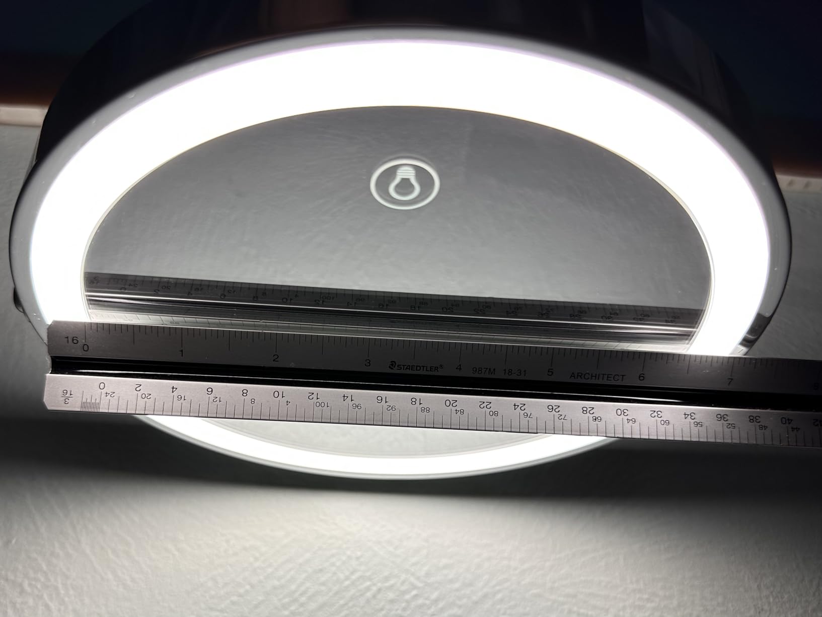 DEIOVWXS Makeup Mirror, Rechargeable Vanity Mirror with 3 Lights, 1X/10X customer photo 2