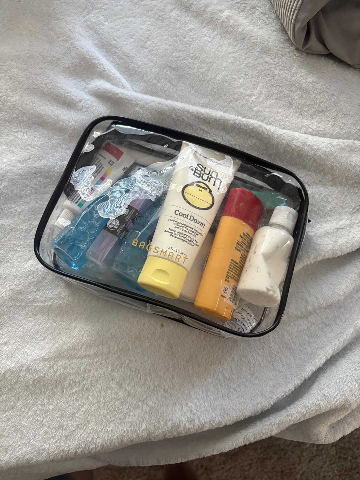 BAGSMART Clear Toiletry Bag 2-Pack TSA Approved Water-Repellent, Black customer photo 1