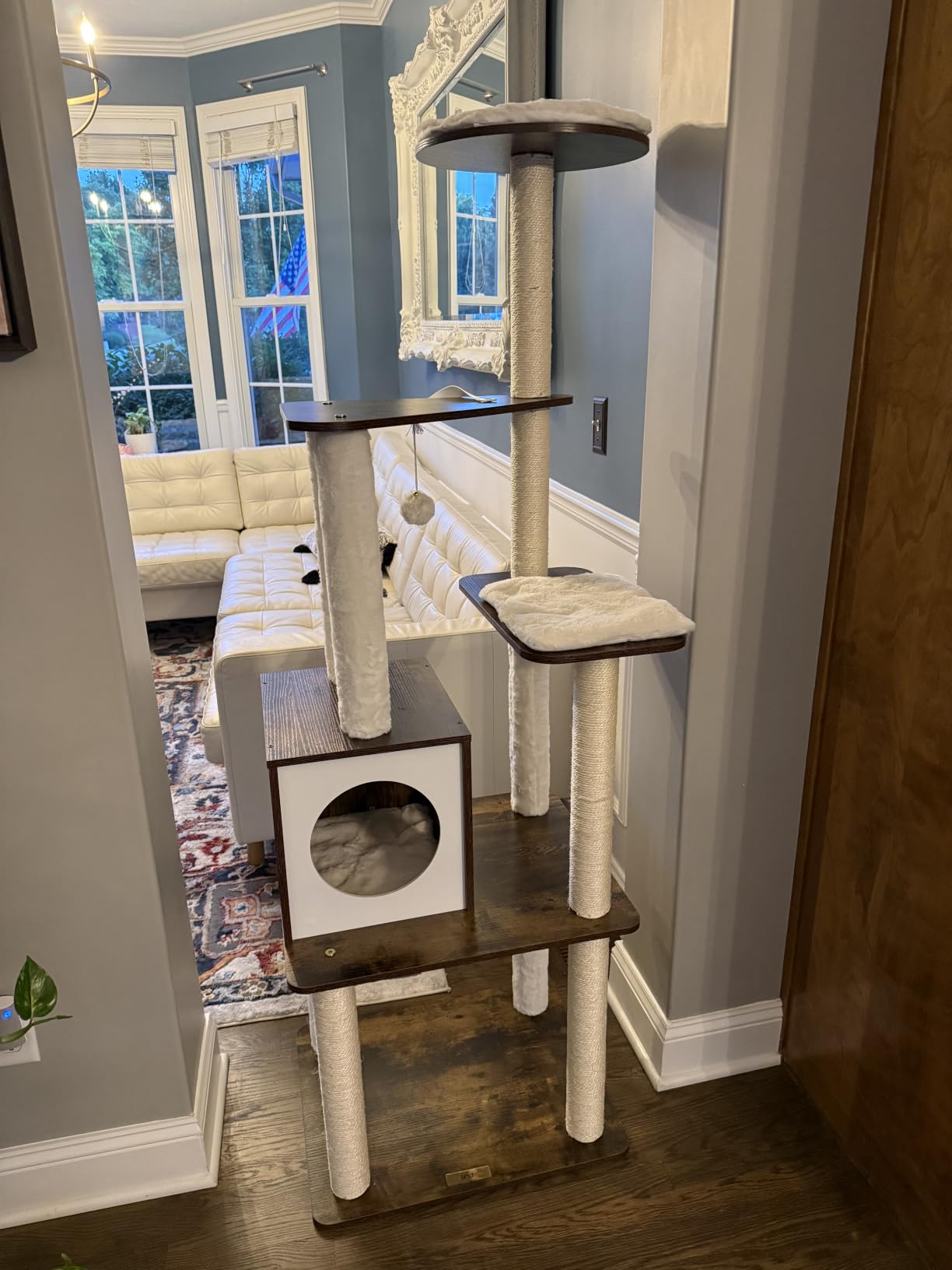 Feandrea Cat Tree, 64.6-Inch Multi-Level Tower with 5 Scratching Posts customer photo 2