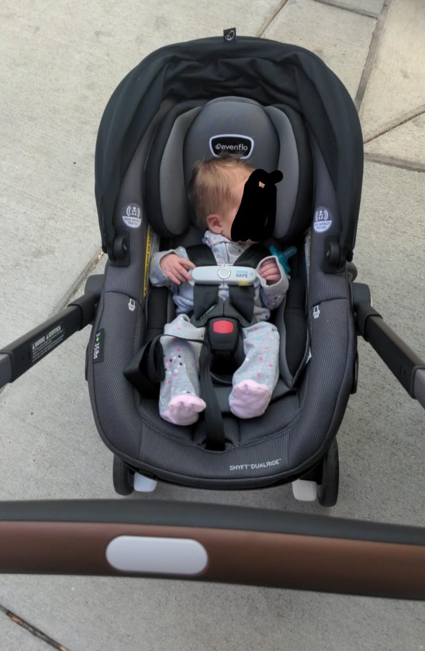 Shyft DualRide with Carryall Storage Infant Car Seat and Stroller Combo (Boone Gray) customer photo 1