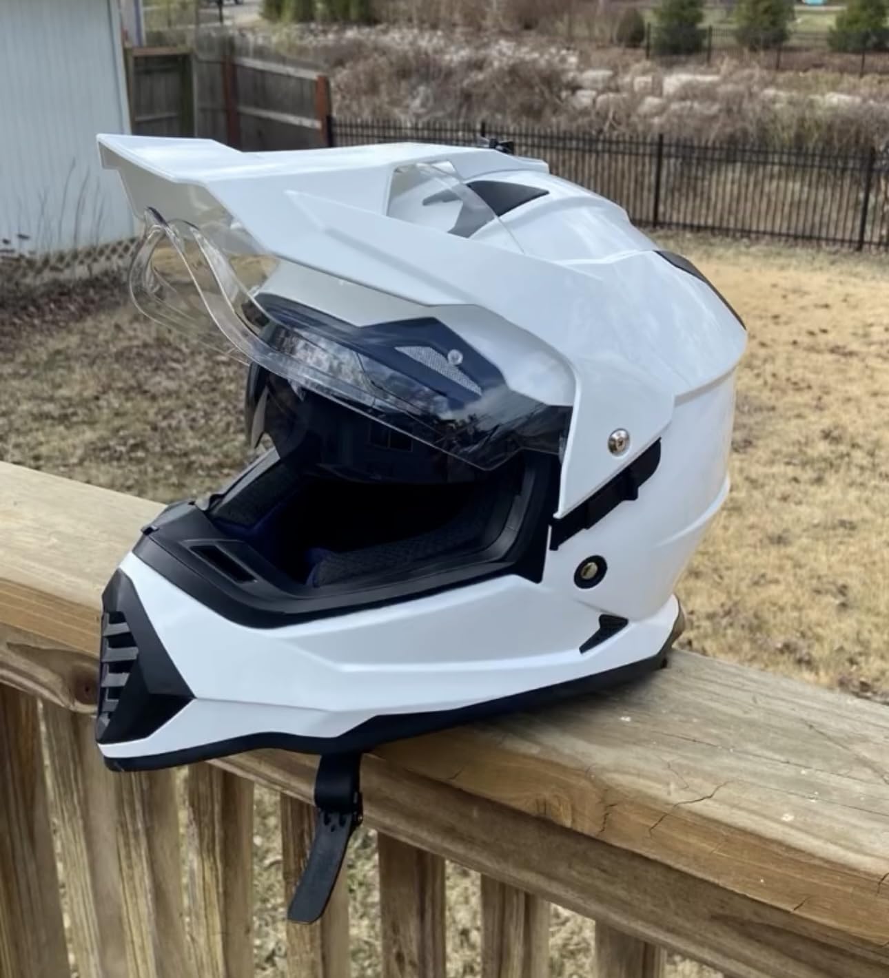 ILM Dual Sport Adventure Motorcycle Helmet with Pinlock Visor WS902 customer photo 1