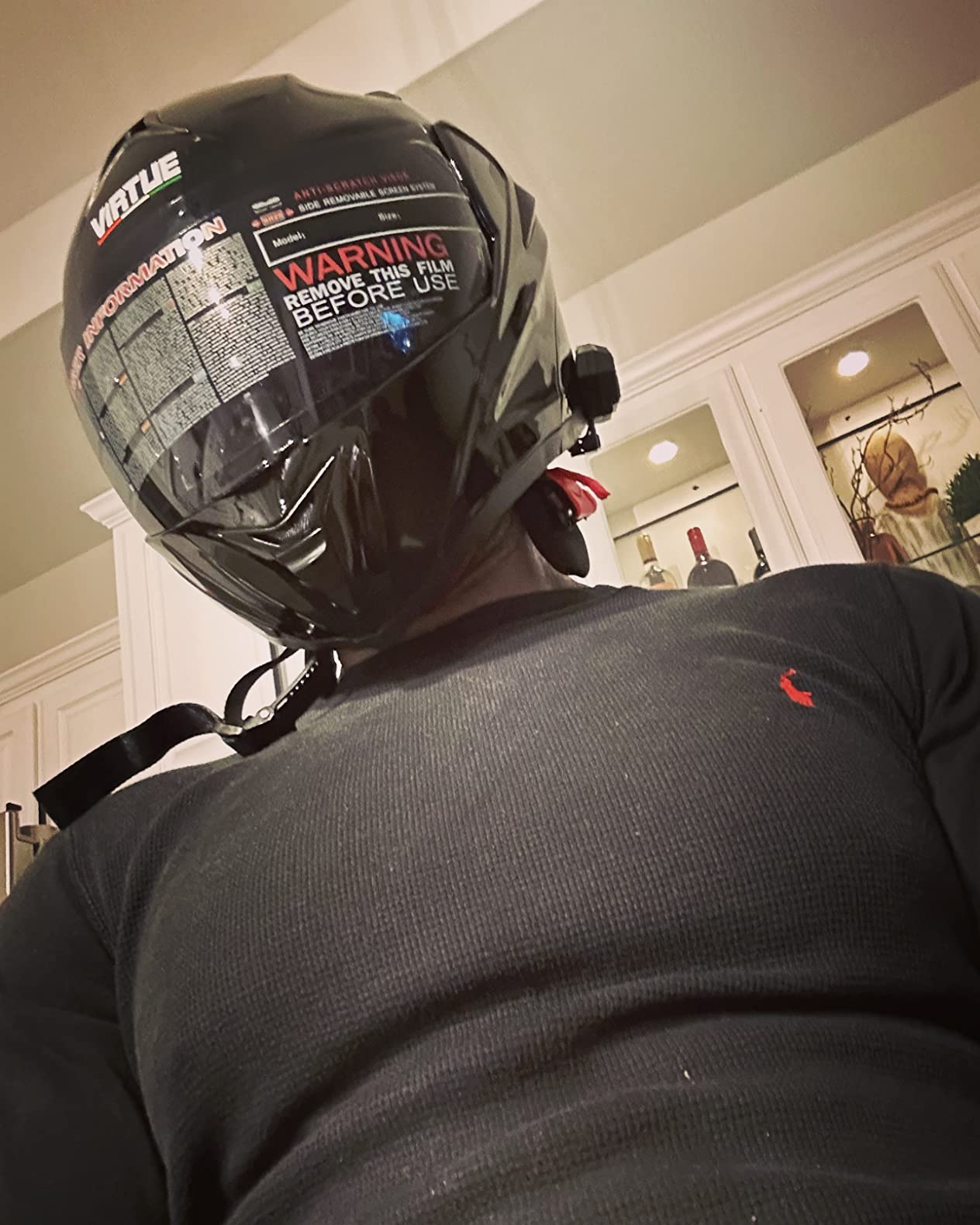Bluetooth Modular Motorcycle Helmet, DOT Approved Flip Up Full Face Integrated Helmet, Double Visor Helmet Built-in Dual Speaker with Microphone, for Adults Men and Women XS~XL customer photo 1