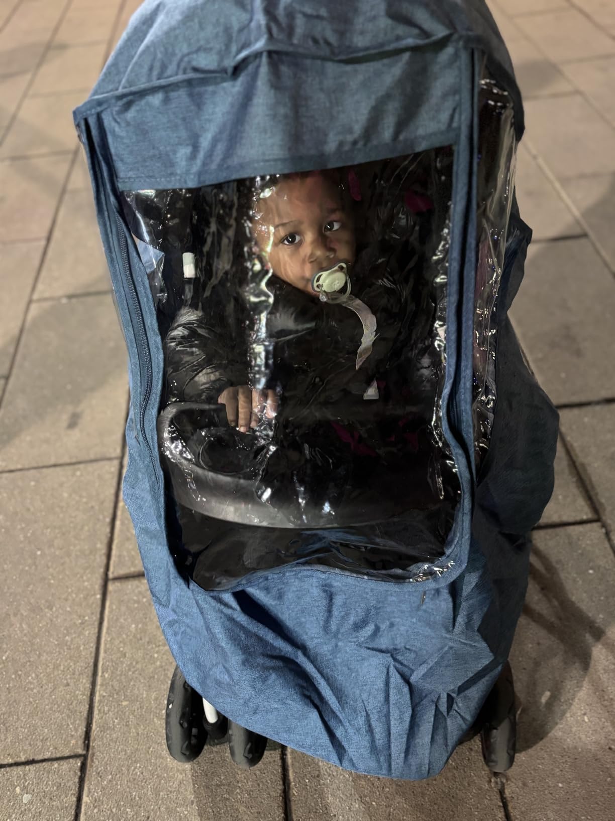 Universal Baby Stroller Cold Weather Shield Outdoor Pram Rain Cover customer photo 2