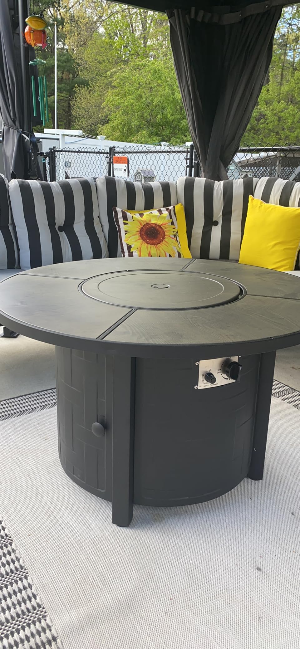 TLGREEN 42-Inch Round Propane Fire Pit Table, 50,000 BTU customer photo 1