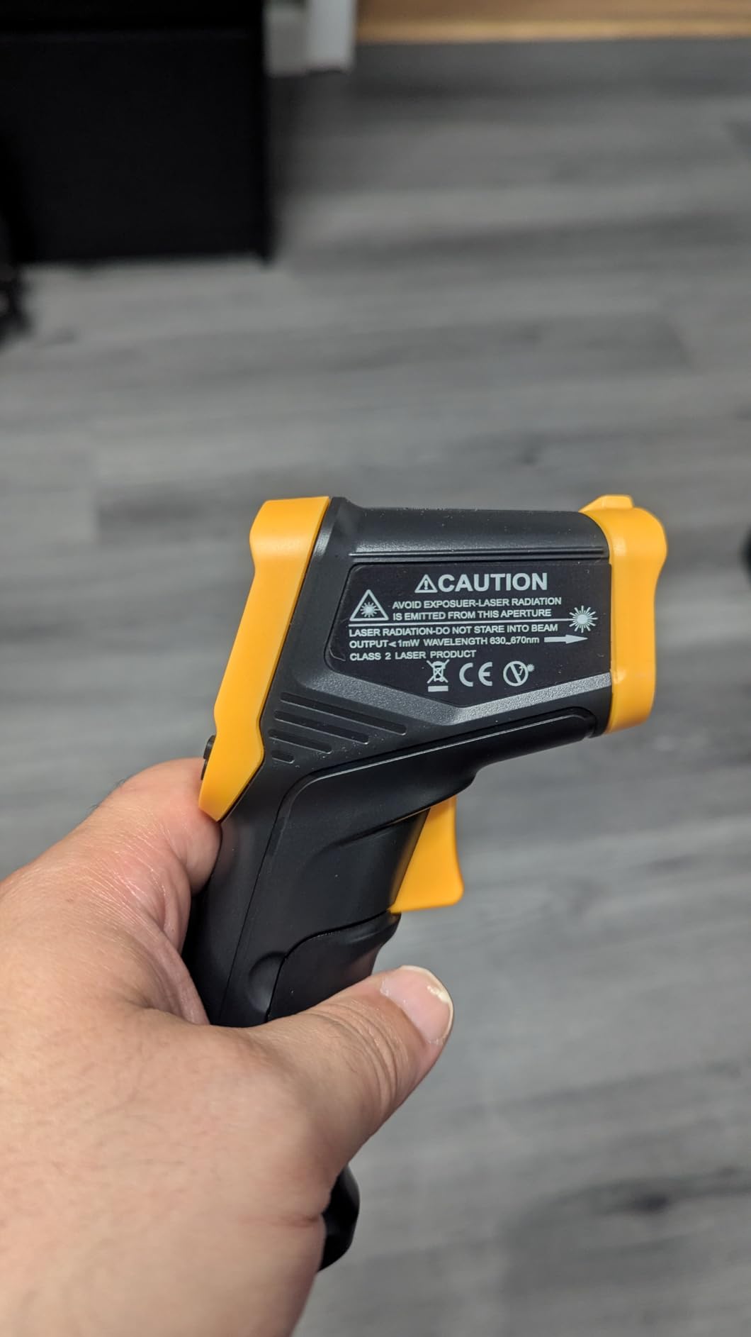 Digital Infrared Thermometer gun for cooking,BBQ,Pizza oven,Ir Thermometer with Backlight,-58℉~932℉(-50℃~500℃) Handheld Non Contact Heat Laser Temperature Gun (Not for Human) customer photo 2