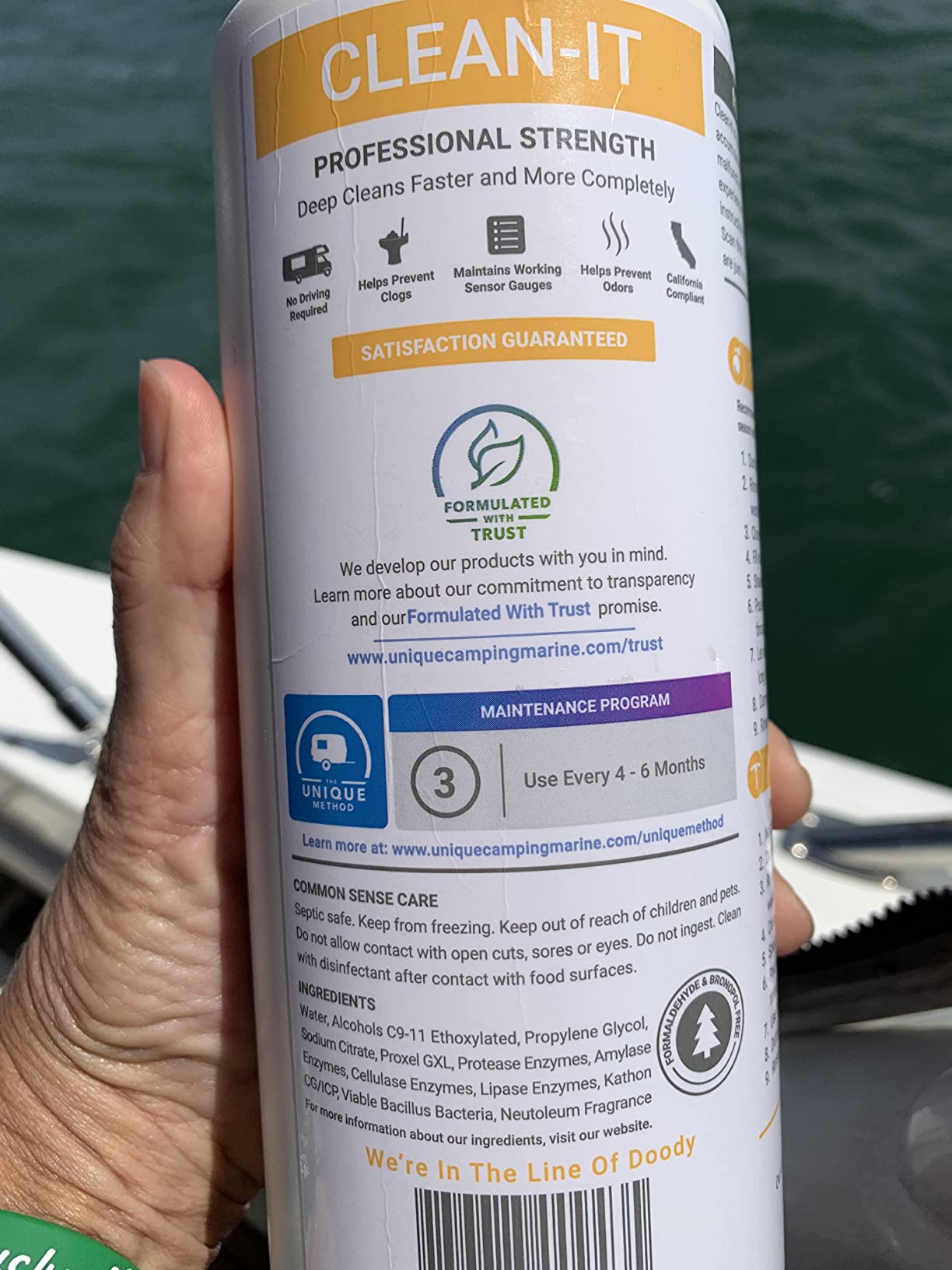 Unique Clean-It Liquid RV Black & Holding Tank Cleaner, 32 oz customer photo 2