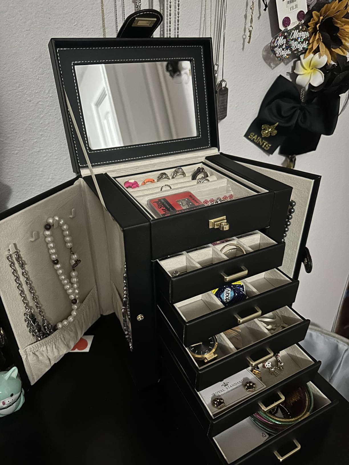 AKOZLIN 6-Tier Jewelry Box Organizer 5 Drawers Jewelry Storage Case customer photo 1