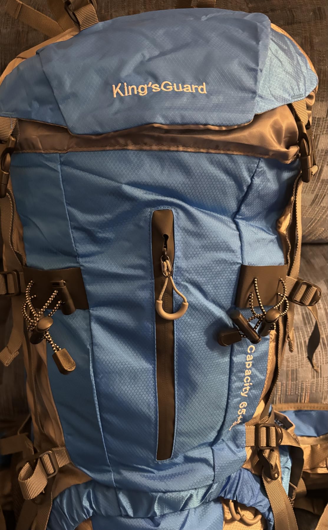 King'sGuard 70L Hiking Backpack with Rain Cover Lightweight Waterproof Travel Camping Backpack Large Backpacking Pack customer photo 1
