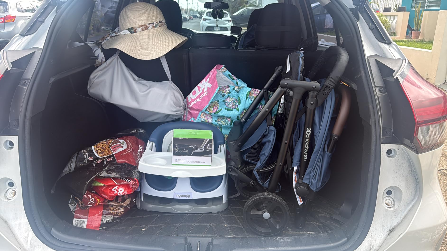 Ingenuity 3Dquickclose CS+ Compact Fold Stroller – Lightweight Stroller with Oversized Canopy, Extra-Large Storage and Compact Fold, Gray customer photo 2