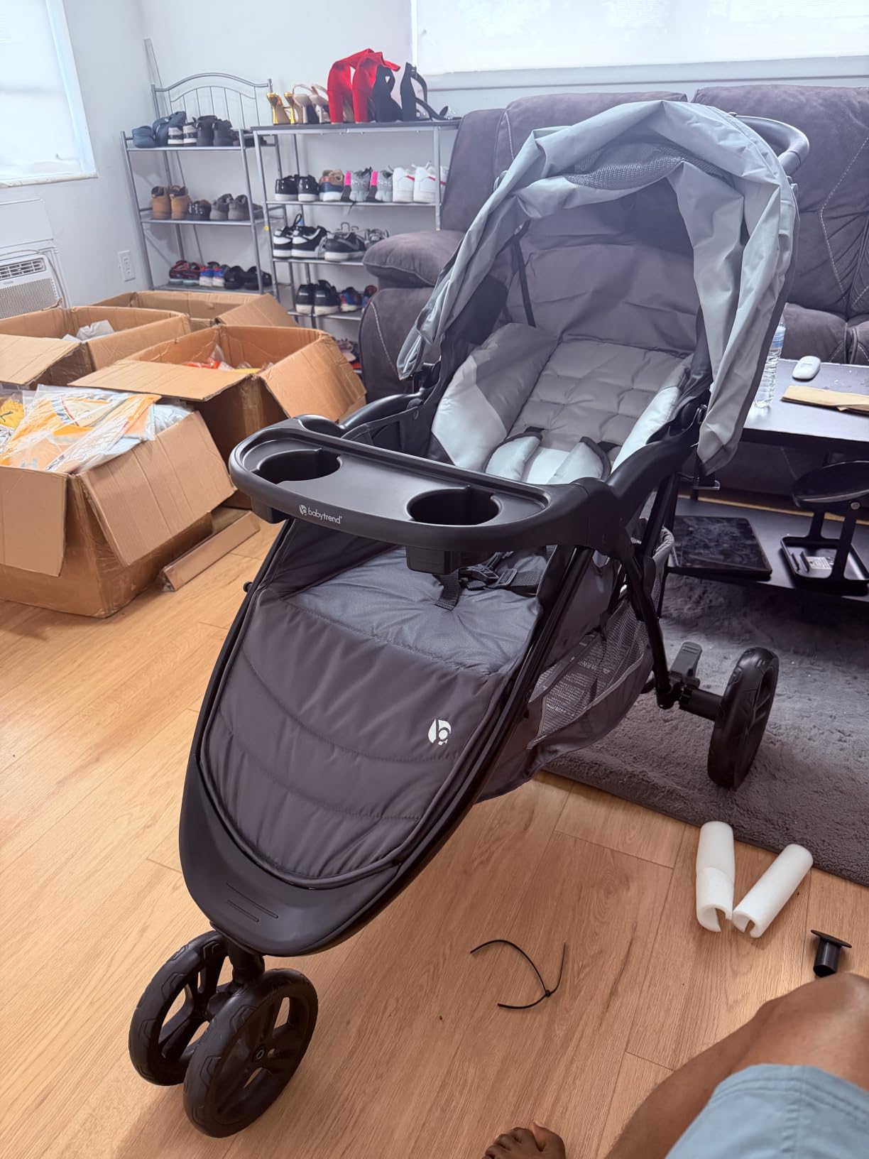 Baby Trend EZ Ride Travel System with EZ-Lift Infant Car Seat, Dash Grey customer photo 1