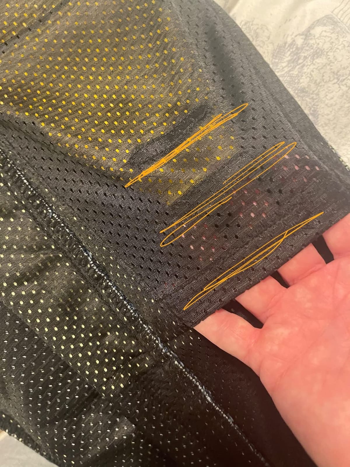 WICKED STOCK Men's Riding Pants with CE LEVEL2 Armor - Dark Blue customer photo 1