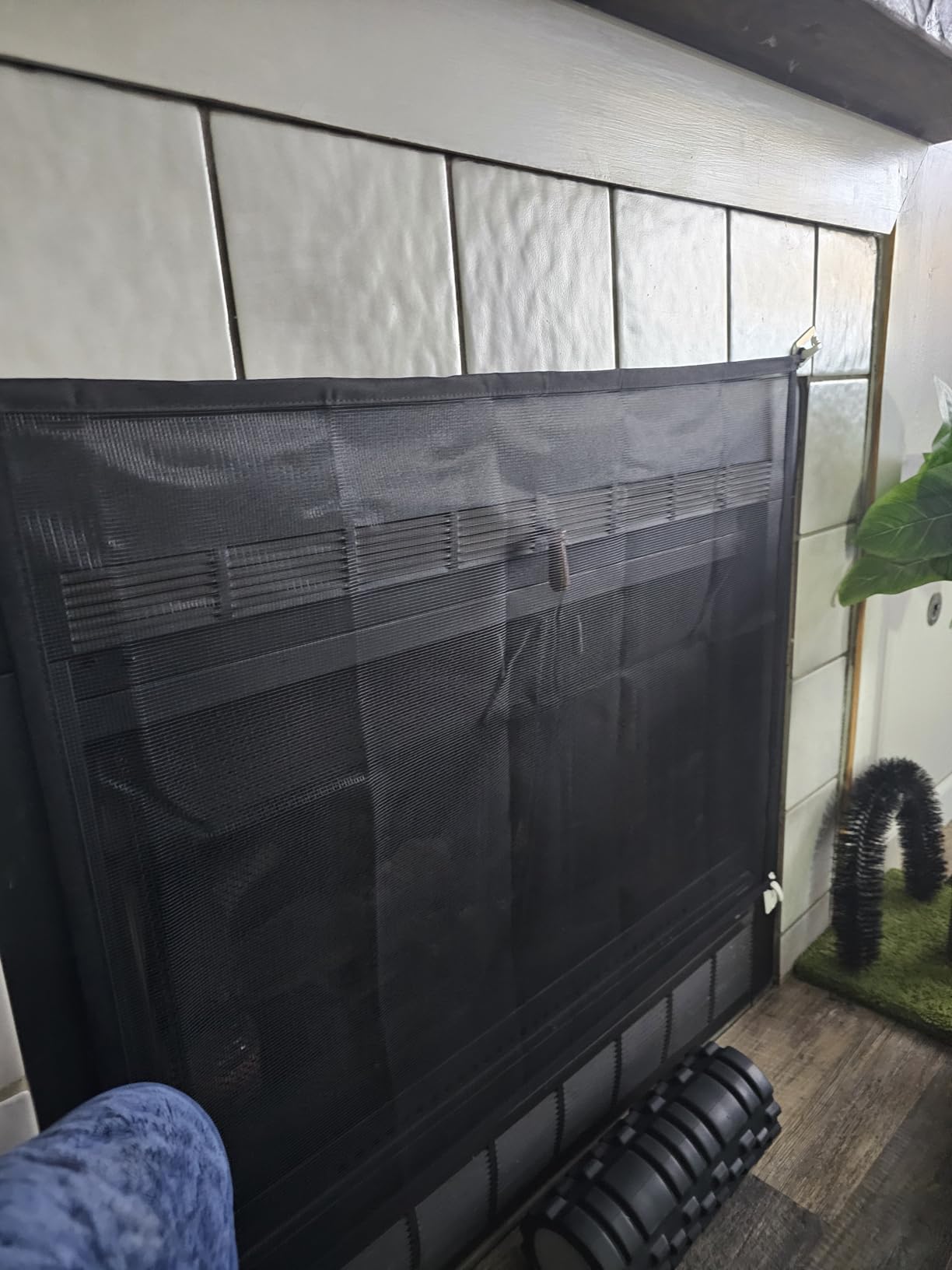 Fireplace Screen Safe Mesh Gate, 29 x 41 in Cover for Child Safety customer photo 1