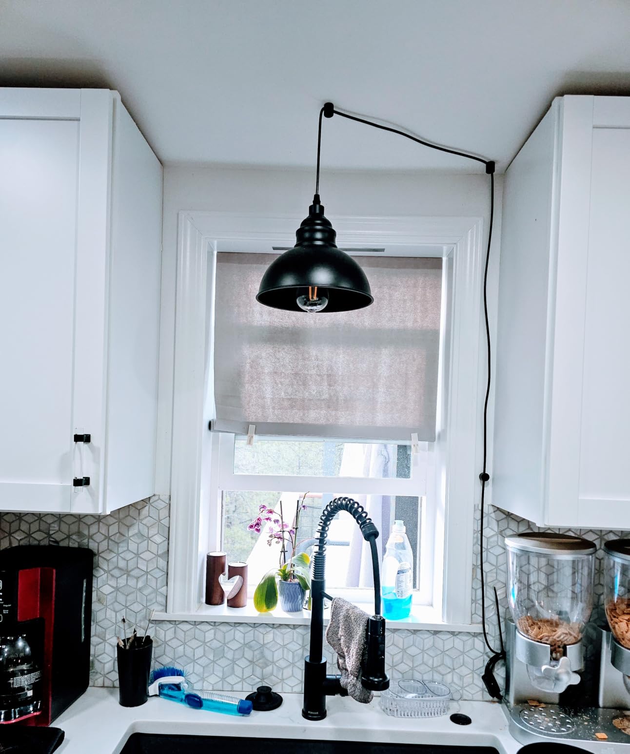 Plug in Pendant Light, 15FT Hanging Lights with Plug in Cord customer photo 2