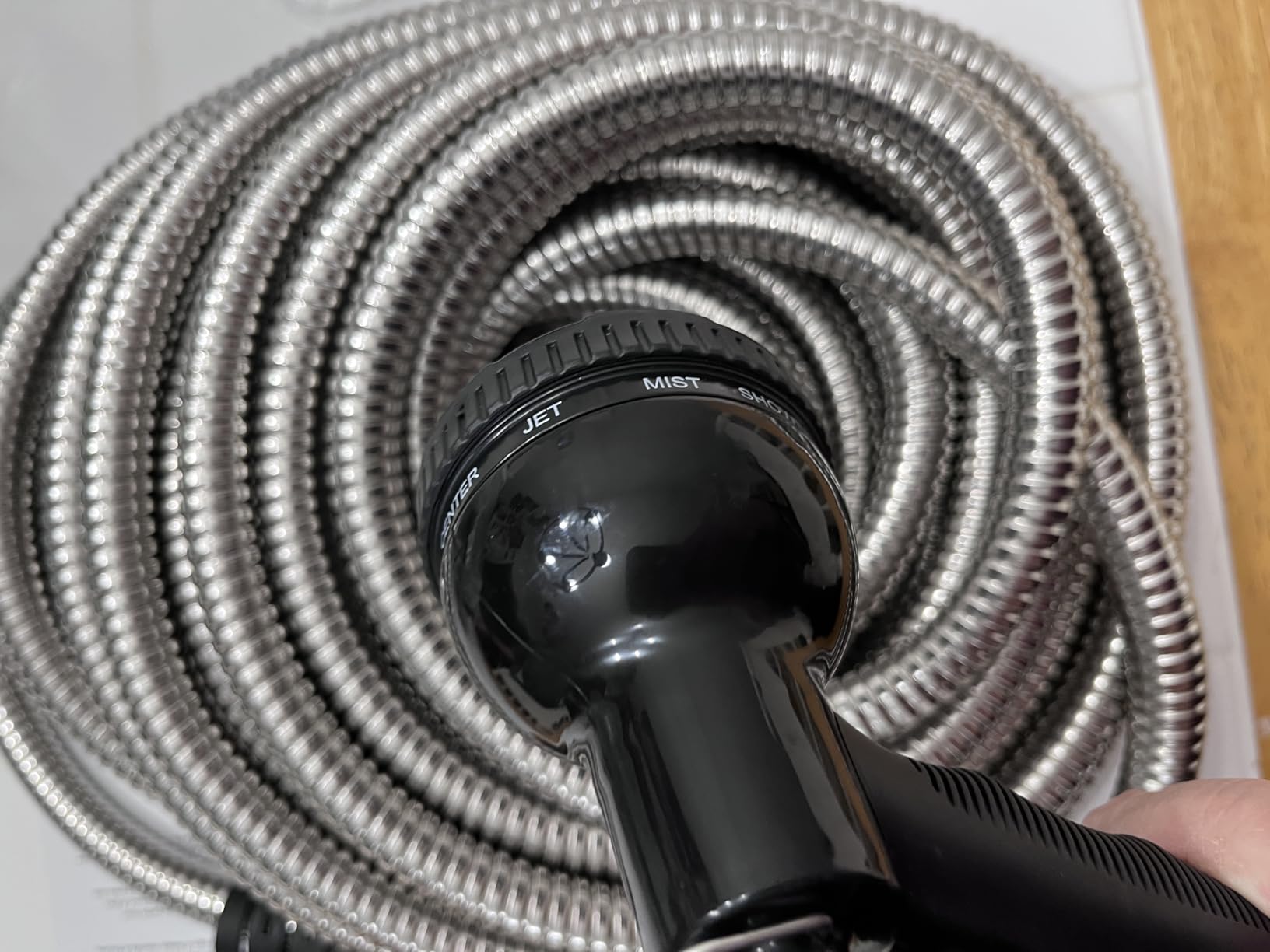 Kebose Garden Hose 50FT, Stainless Steel Hose with 10 Functional Nozzles customer photo 2