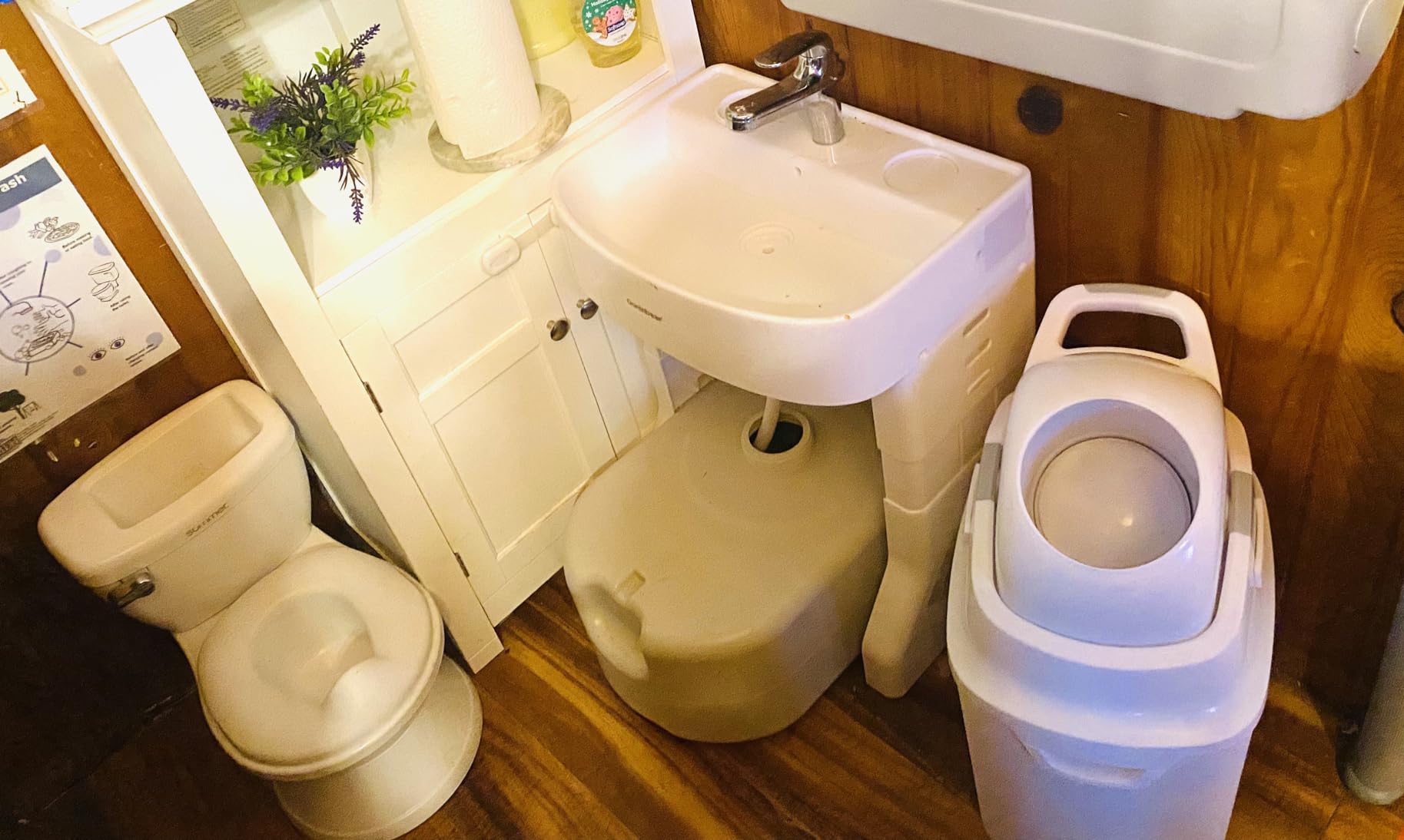 Foundations Mini Diaper Pail with Airtight Lid, Gray customer photo 1