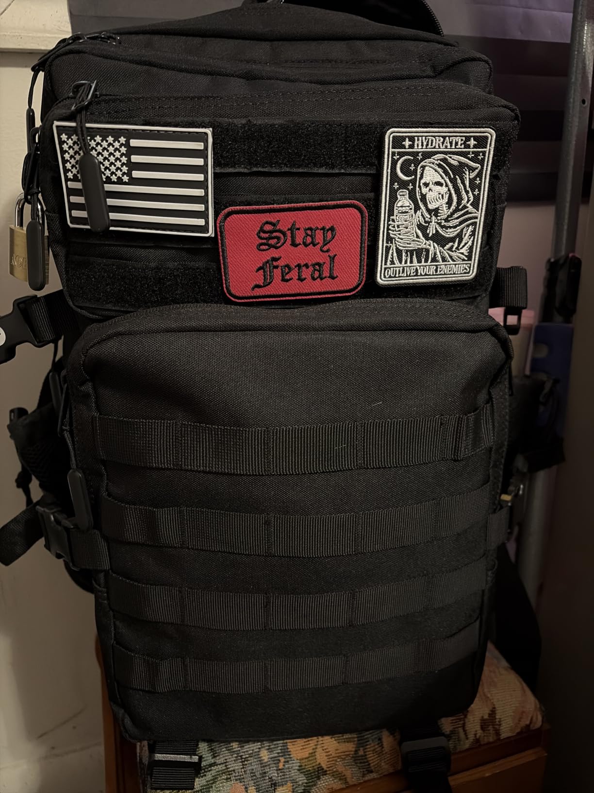 LHI Military Tactical Backpack for Men and Women 45L Army 3 Days Assault Pack Bag Large Rucksack with Molle System Black customer photo 2