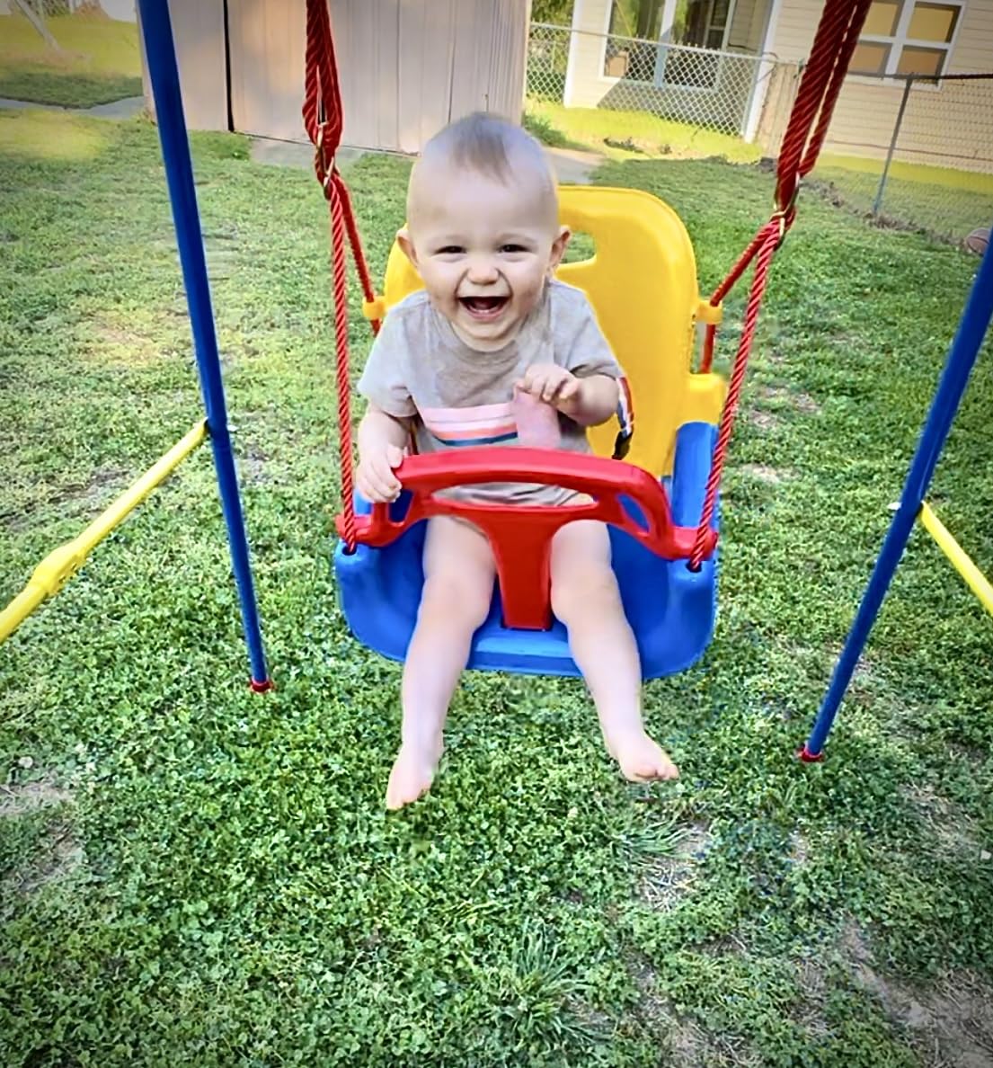 Foldable Toddler Swing Set for Indoor & Outdoor Use customer photo 1
