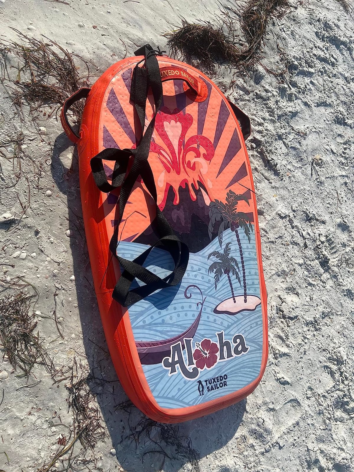Tuxedo Sailor Inflatable Bodyboard - Beach Kids Surf Board - Ultra Lightweight PVC Core Body Board for Beach and Pool ,with Wrap Wrist Straps, Foldable, Perfect Surf for Teens and Adults customer photo 2