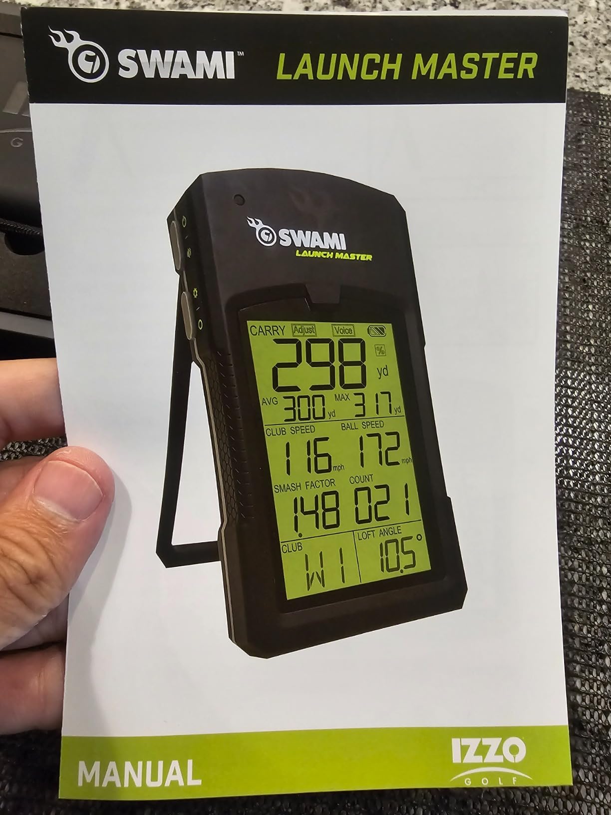 Izzo Golf Swami Launch Master Golf Launch Simulator - Golf Training Aid customer photo 1