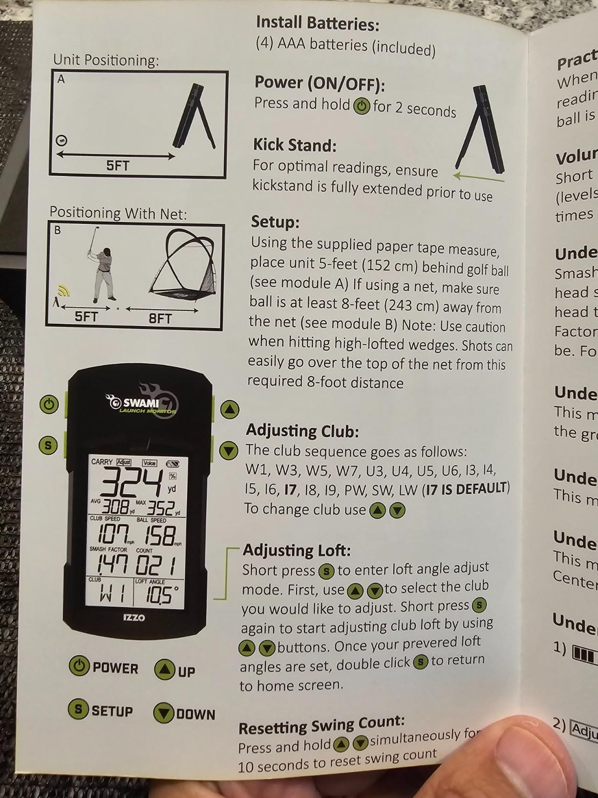 Izzo Golf Swami Launch Master Golf Launch Simulator - Golf Training Aid customer photo 2