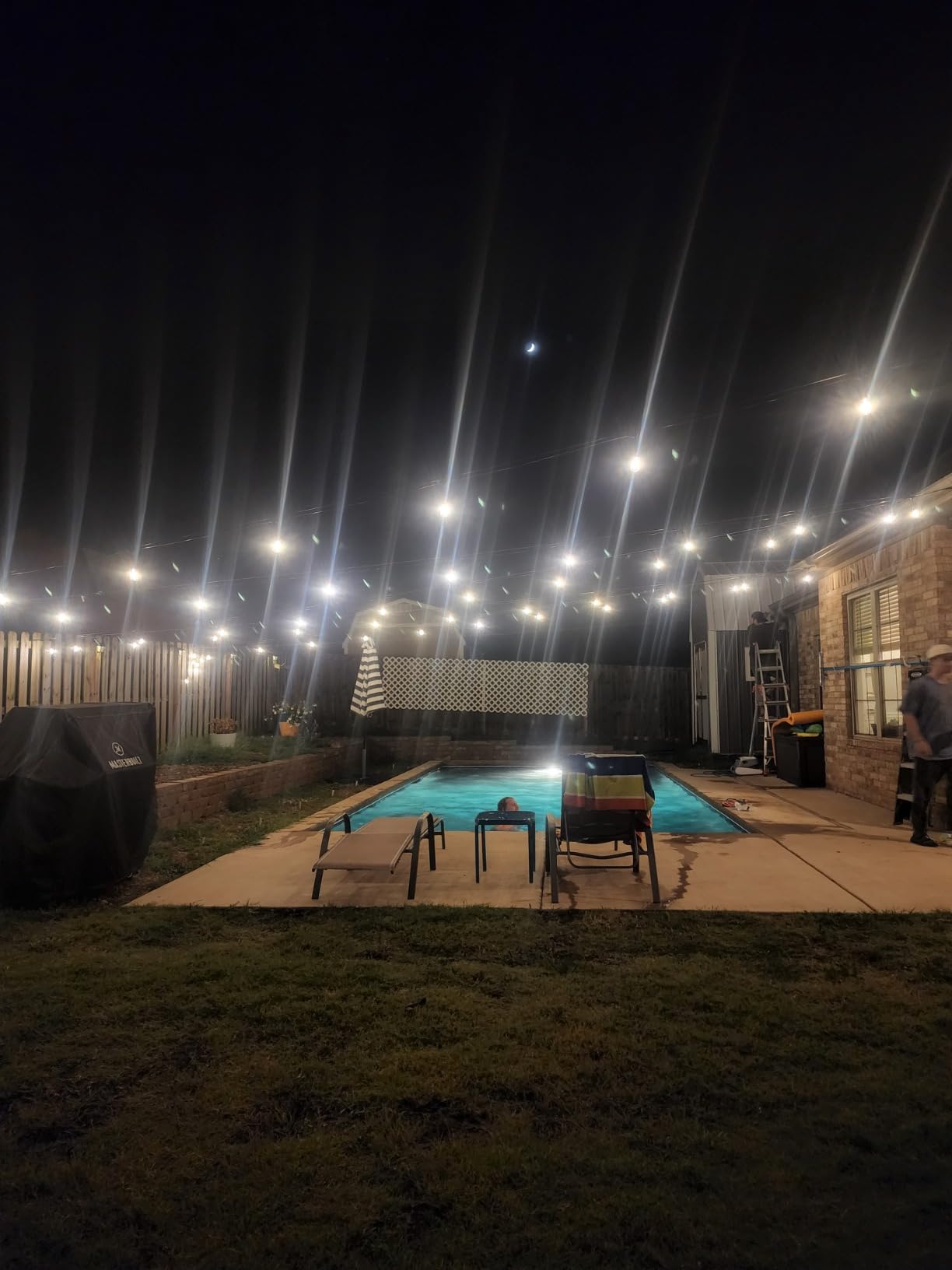 Lightdot 400FT Outdoor String Lights, LED Bistro String Lights with Shatterproof ST38 Vintage Bulbs, 2200K Dimmable, Waterproof Hanging Lights for Porch, Deck, Garden, Backyard, Balcony - ETL Listed customer photo 1
