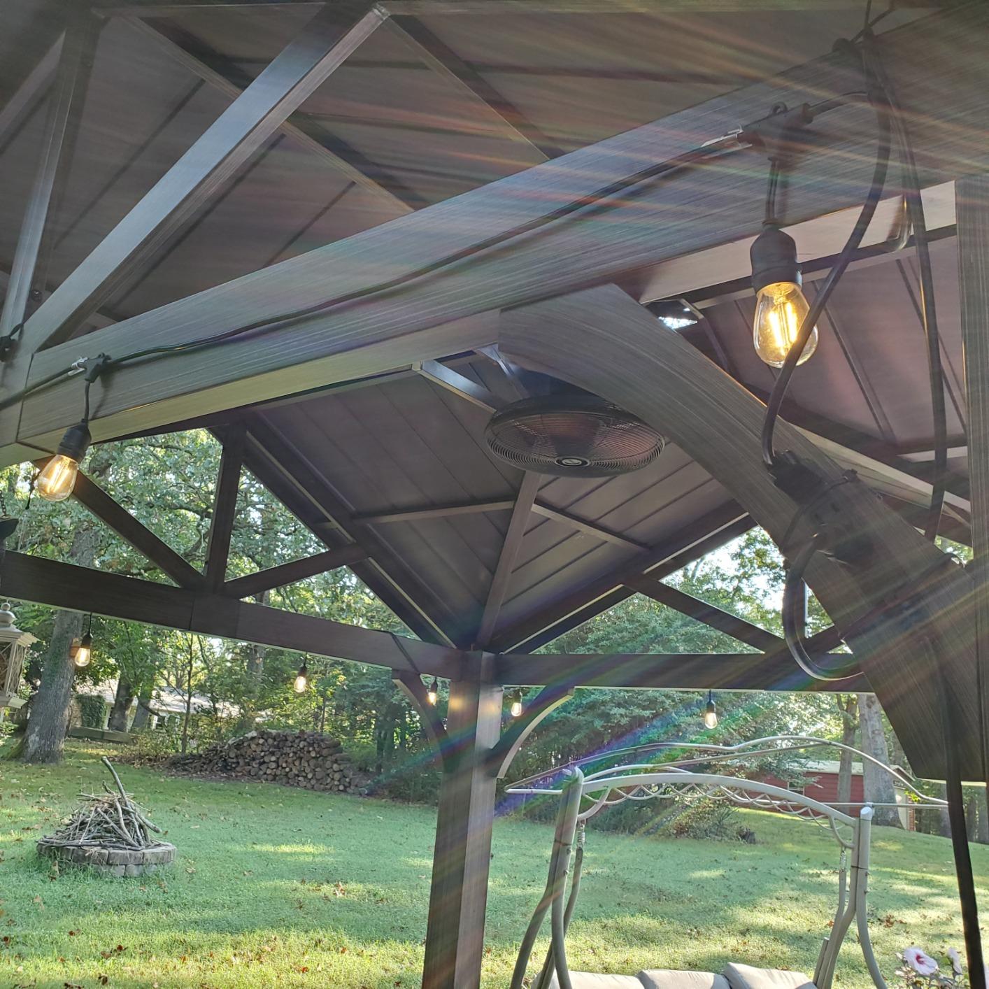Lightdot 400FT Outdoor String Lights, LED Bistro String Lights with Shatterproof ST38 Vintage Bulbs, 2200K Dimmable, Waterproof Hanging Lights for Porch, Deck, Garden, Backyard, Balcony - ETL Listed customer photo 2