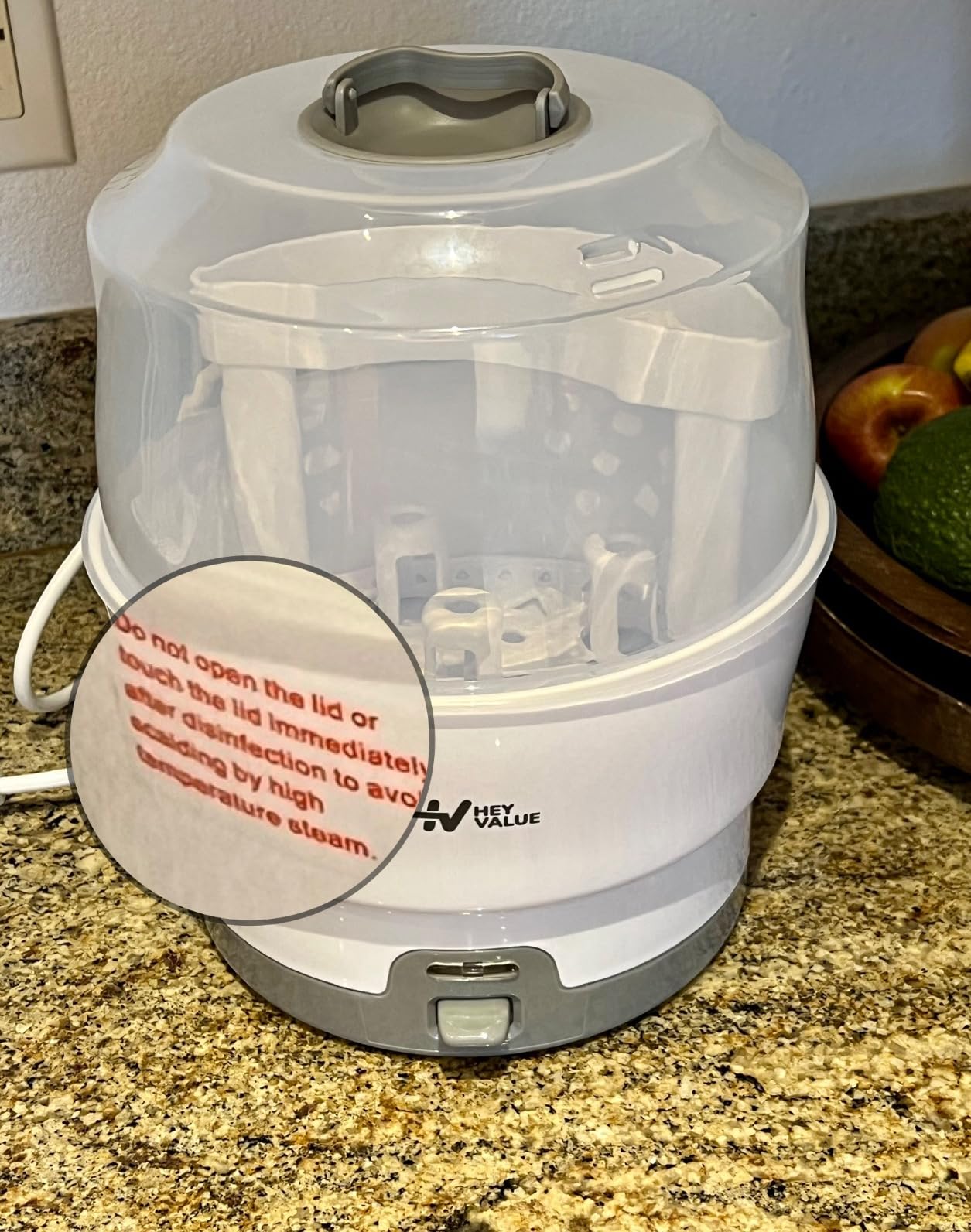 HEYVALUE Smart-Steam Bottle Sterilizer for Baby Bottles & Breast Pump Parts customer photo 2