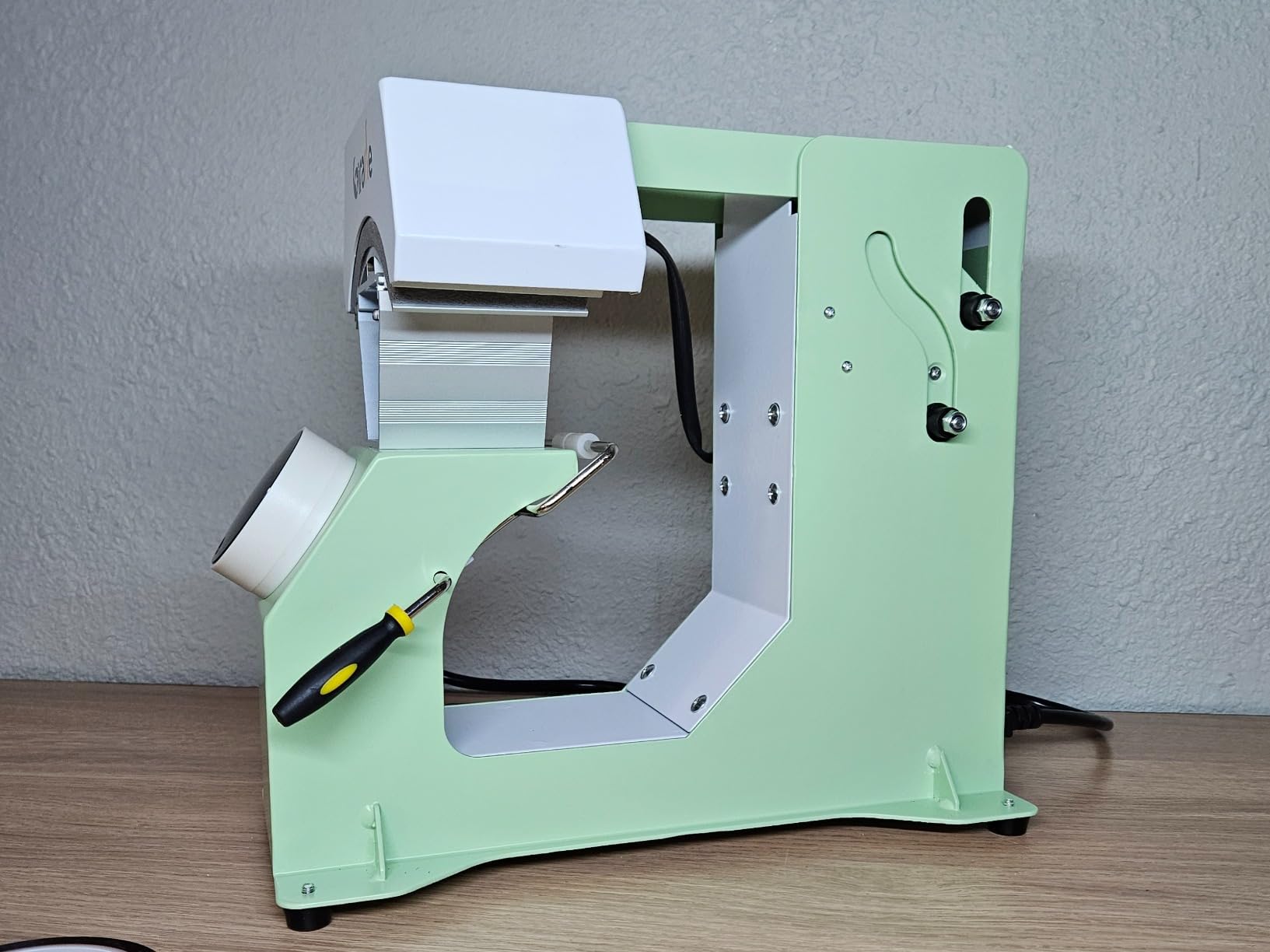 Giraffe Auto Hat Heat Press Machine,Green Auto Open Cap Heat Press customer photo 2