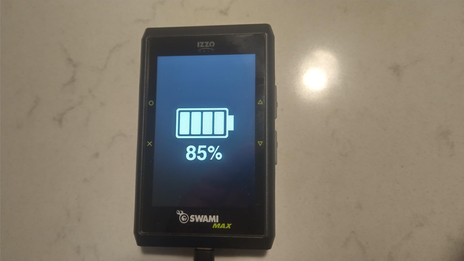 Izzo Golf Swami Max Handheld GPS Unit - Rangefinder Golf GPS with Oversized Large Color Screen for Measuring Golf Distances, Black customer photo 2