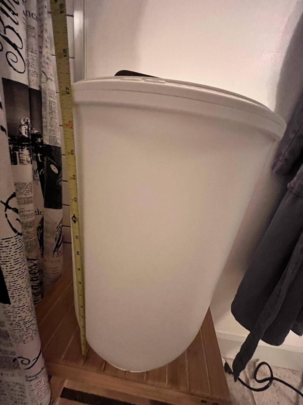 SAMEAT Heated Towel Warmers for Bathroom - Large Towel Warmer Bucket, Wood Handle, Auto Shut Off, Fits Up to Two 40