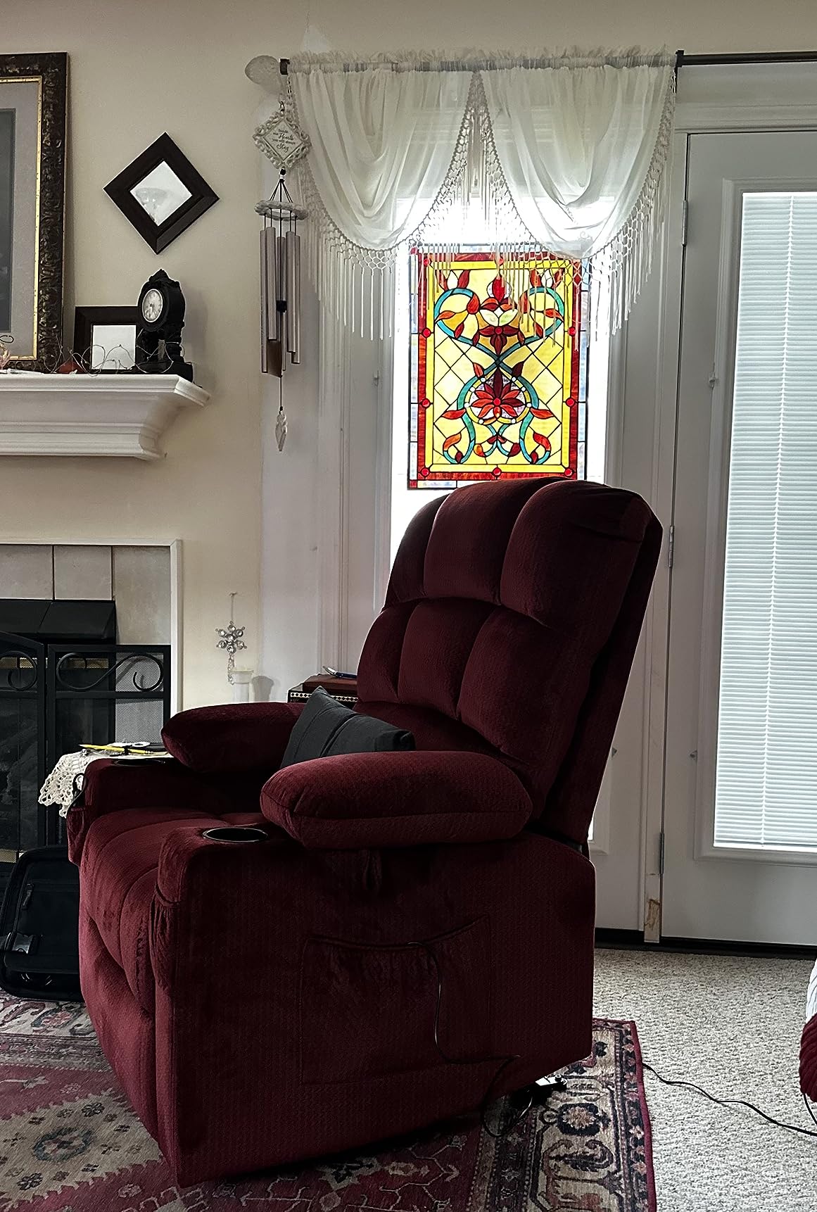 MCombo Dual Motor Power Lift Recliner, Heat and Massage, 7680, Large customer photo 1