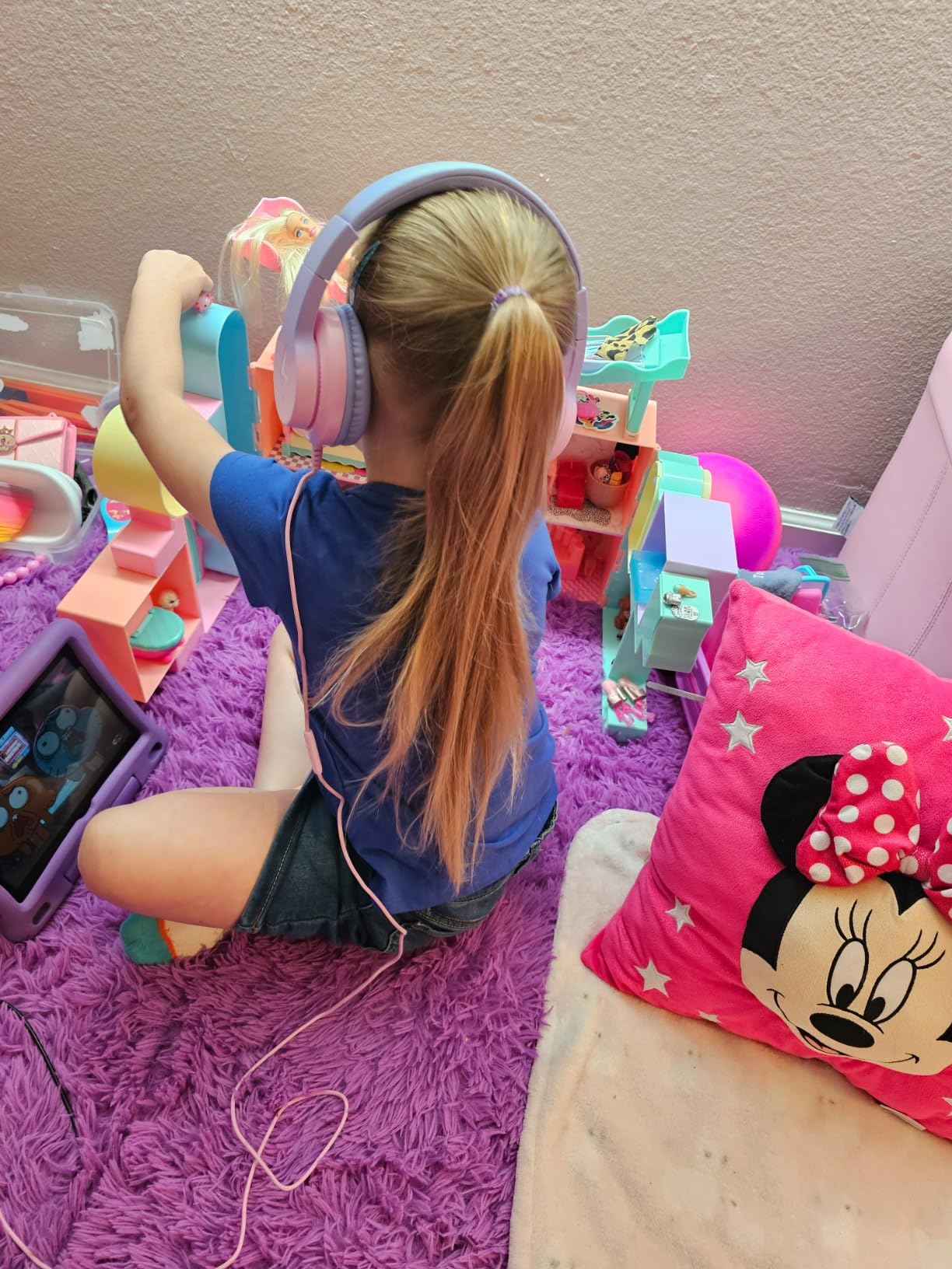 Candy Bila Wired Kids Headphones for School, Over-Ear for Boys Girls customer photo 2