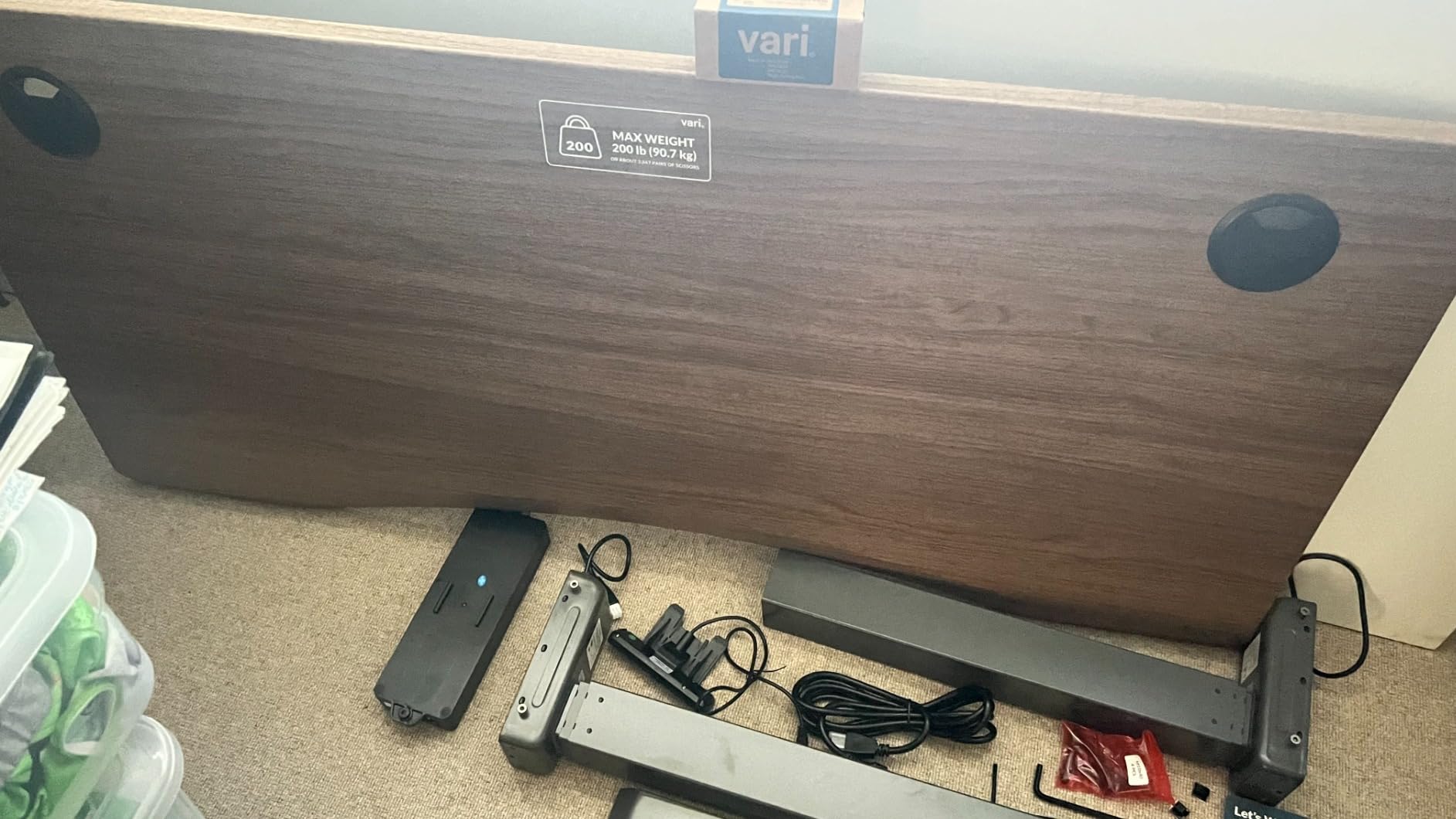 Vari Ergo Electric Standing Desk – 54x26 – Espresso/Slate customer photo 2