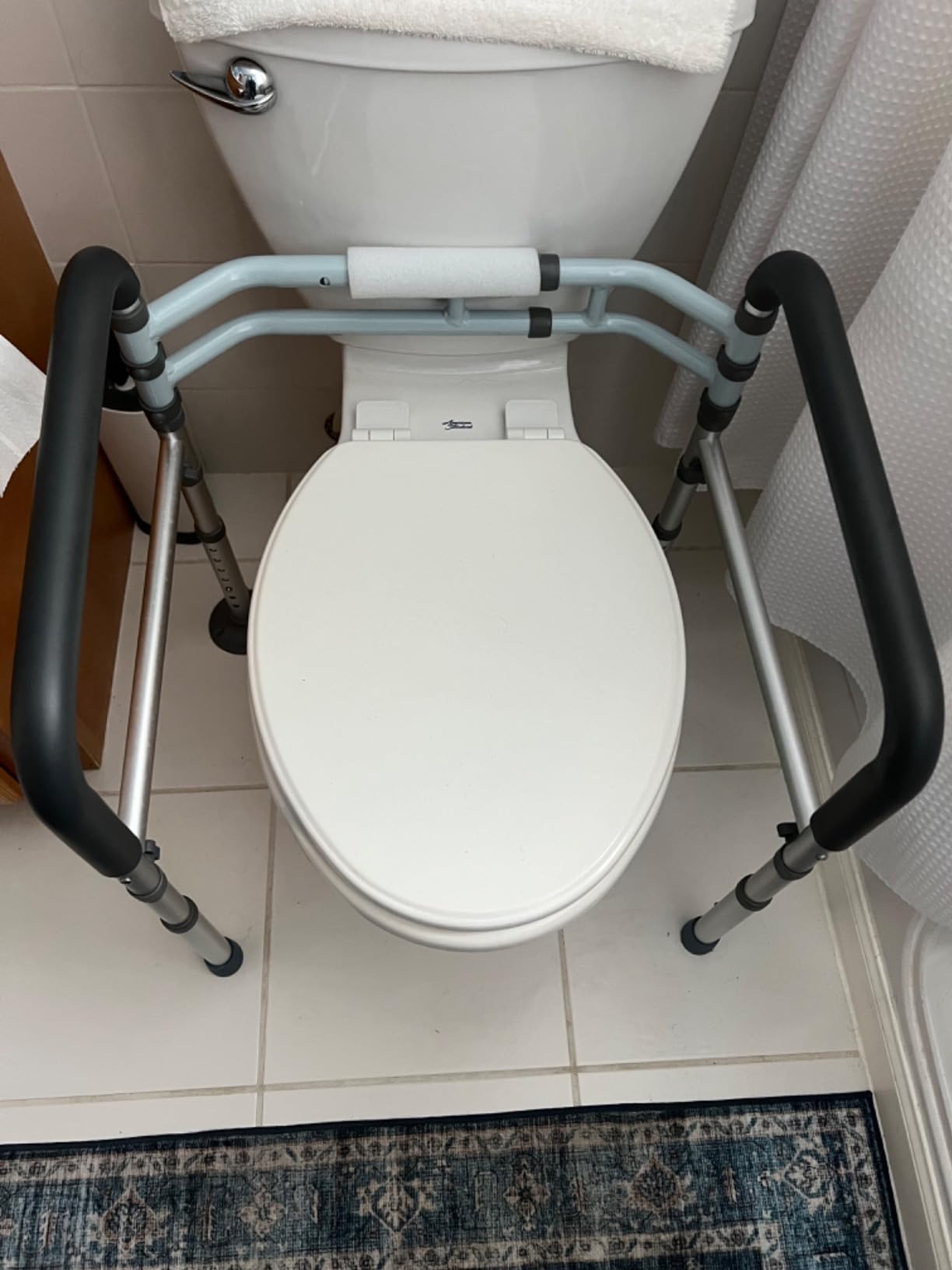 Toilet Safety Rails (350 LB), Toilet Handle Frame for Elderly customer photo 2