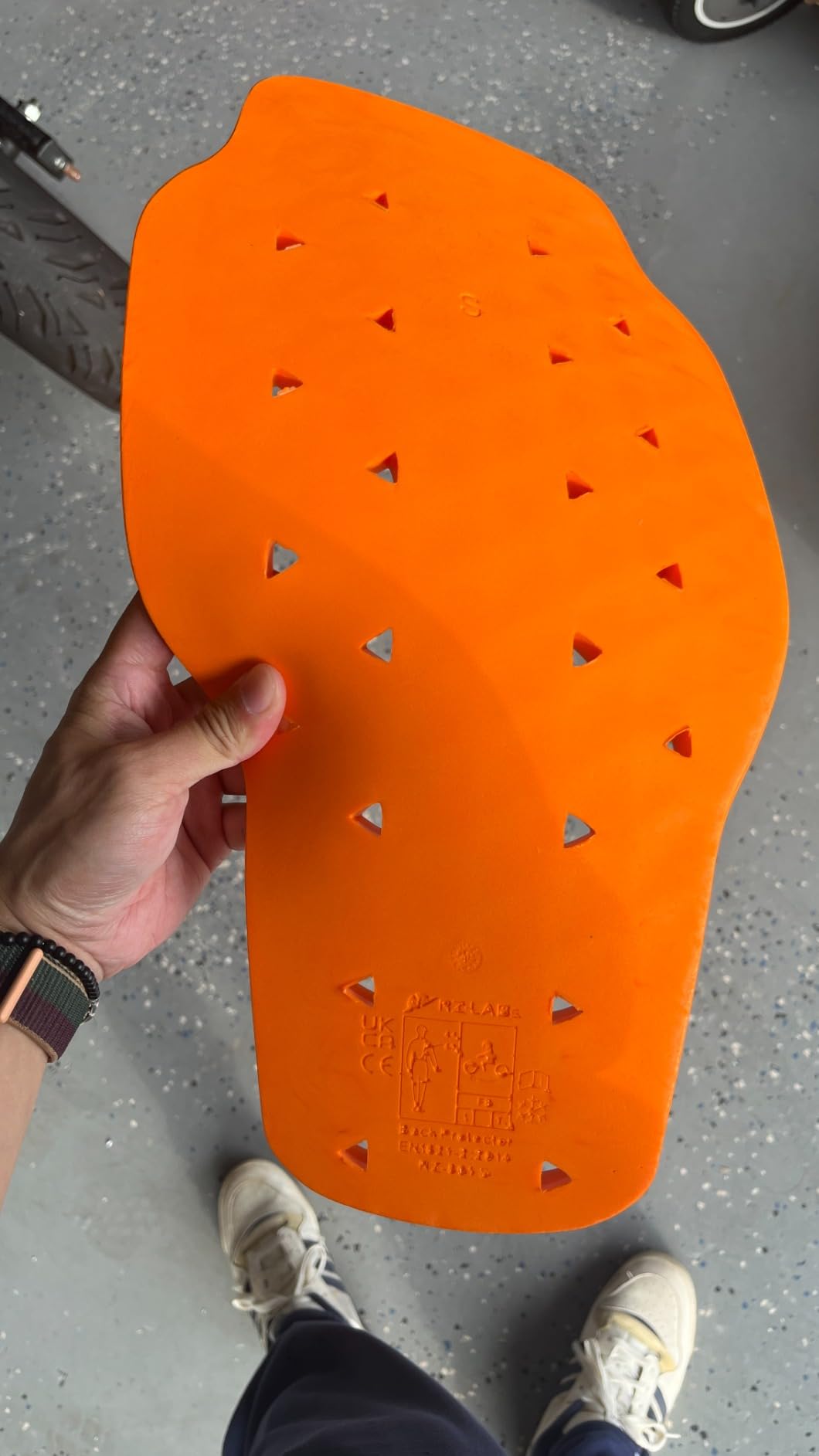 BORLENI CE Level 1 Back Armor Protection Pad Motorcycle Back Protector customer photo 2