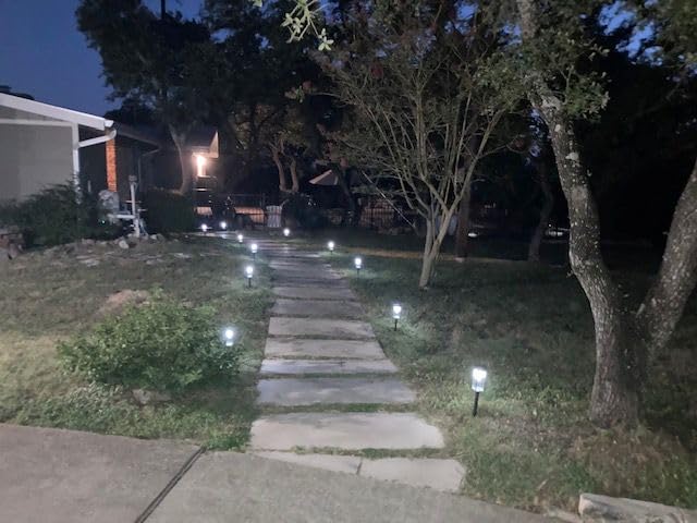 ALFIOT Bright Solar Pathway Lights, 8 Pack, 3 Heights, Cool White, IP65 customer photo 1