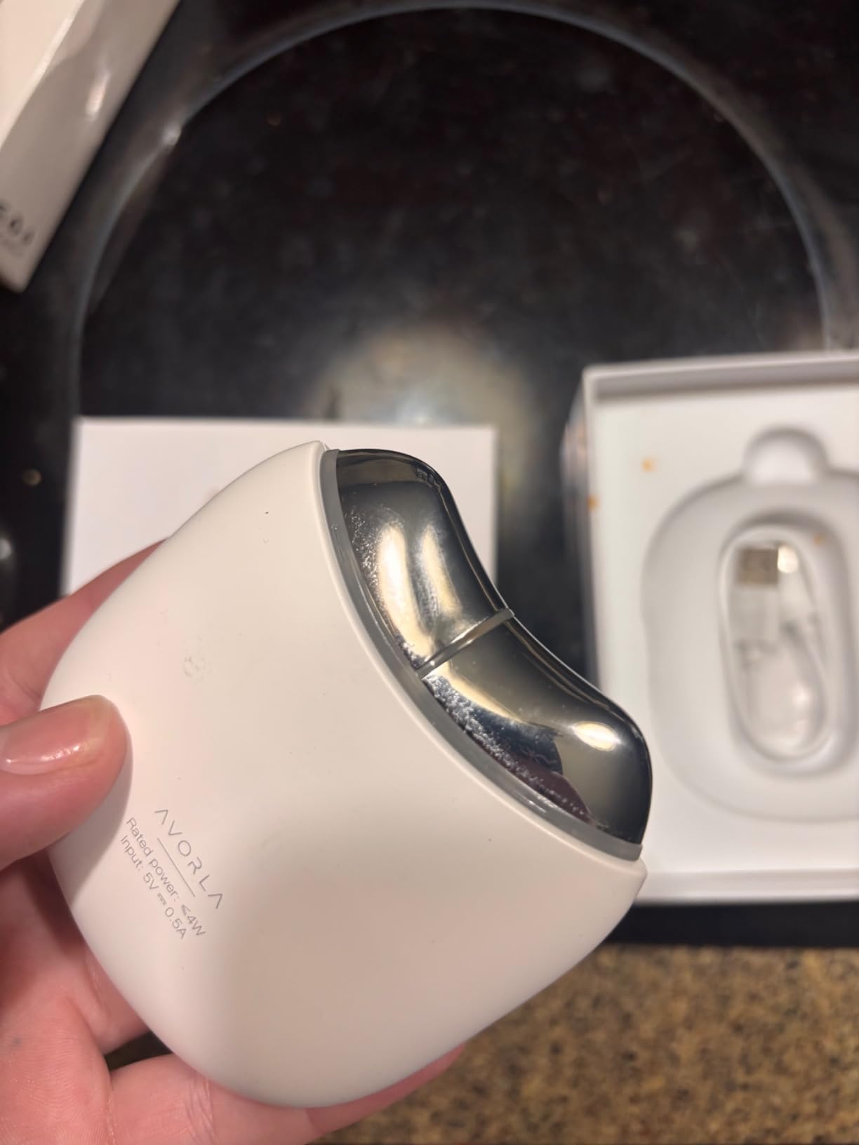 AVORLA LED Gua Sha Facial Tool with Heat and Microcurrent, Skin Toning Device, Skin Light Therapy Anti-Aging/Anti-Wrinkles,face Lift, Eye/face Puffiness, Skin Firm customer photo 1