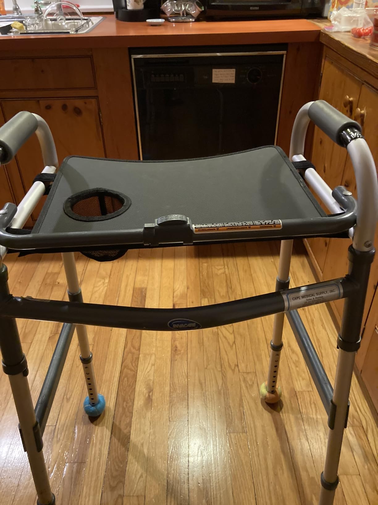 Vive Walker Tray for Folding Walker - (w/Cup Holder) - Adult Mobility customer photo 1
