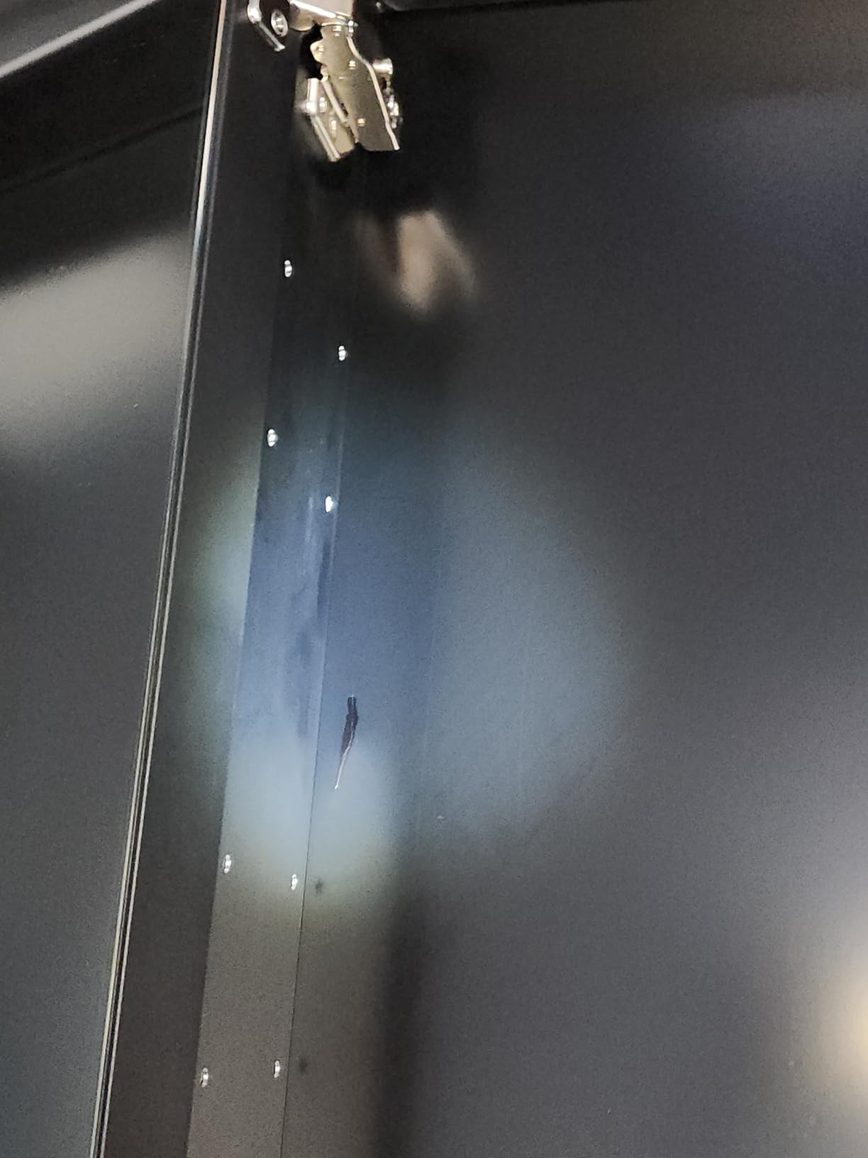 20 * 28 Left Hinge LED Bathroom Mirror Cabinet, Aluminum Medicine Cabinet customer photo 1